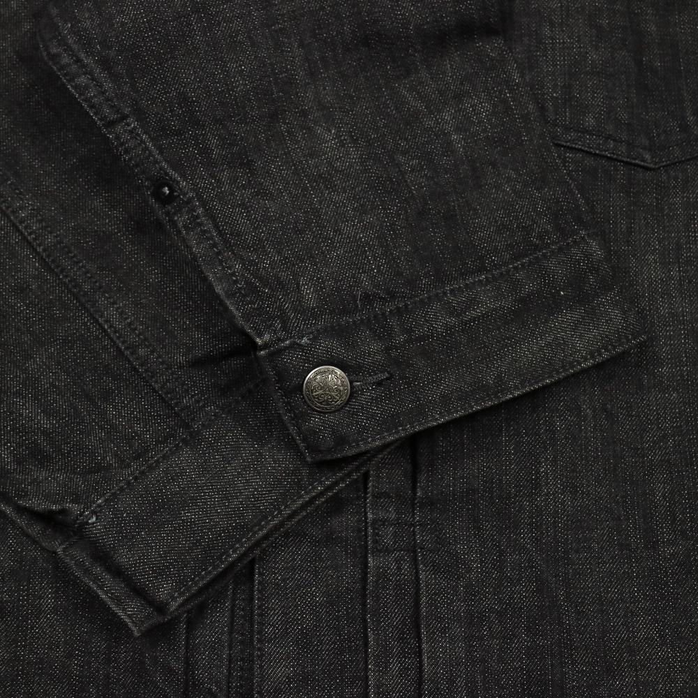 Masterpiece Japan Black Denim Jacket Size L