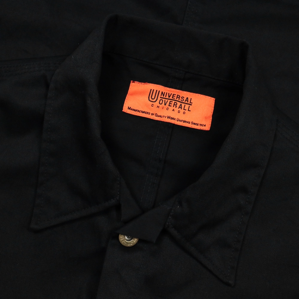 Universal Overall Black Chore Jacket Size L