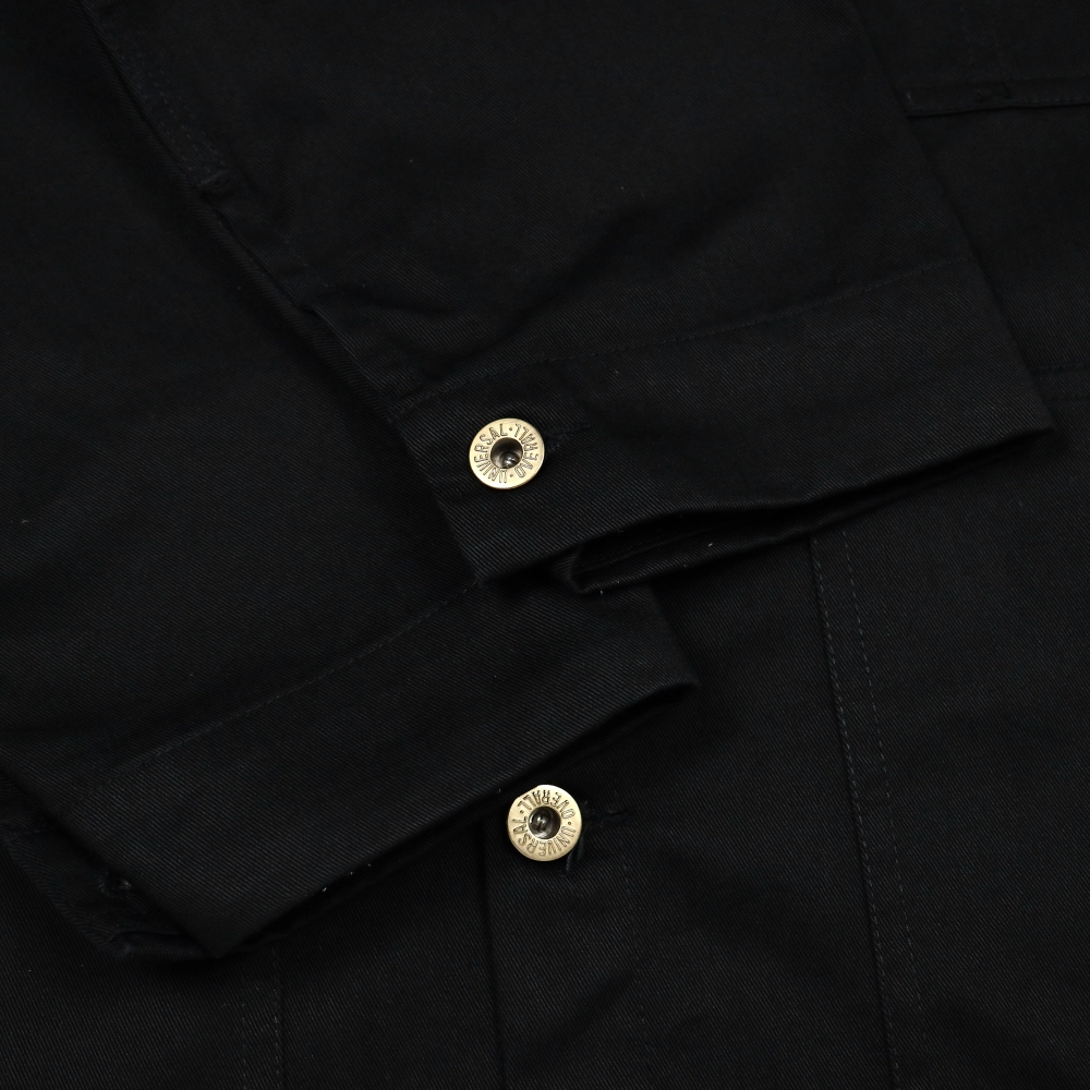 Universal Overall Black Chore Jacket Size L