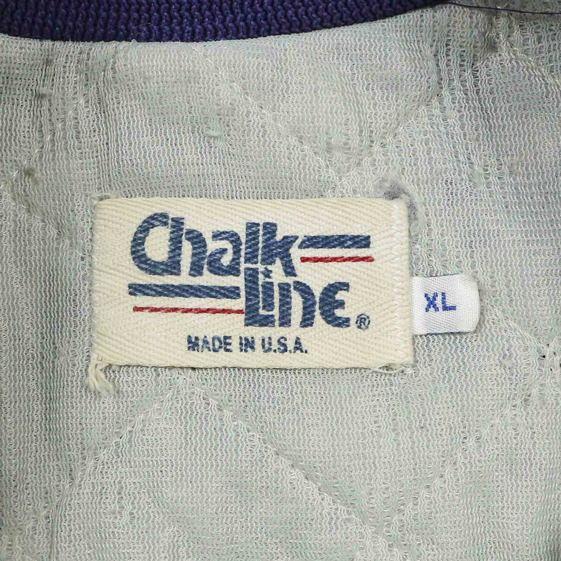 Vtg Chalk Line Made in USA Lakers Team Jacket Size XL