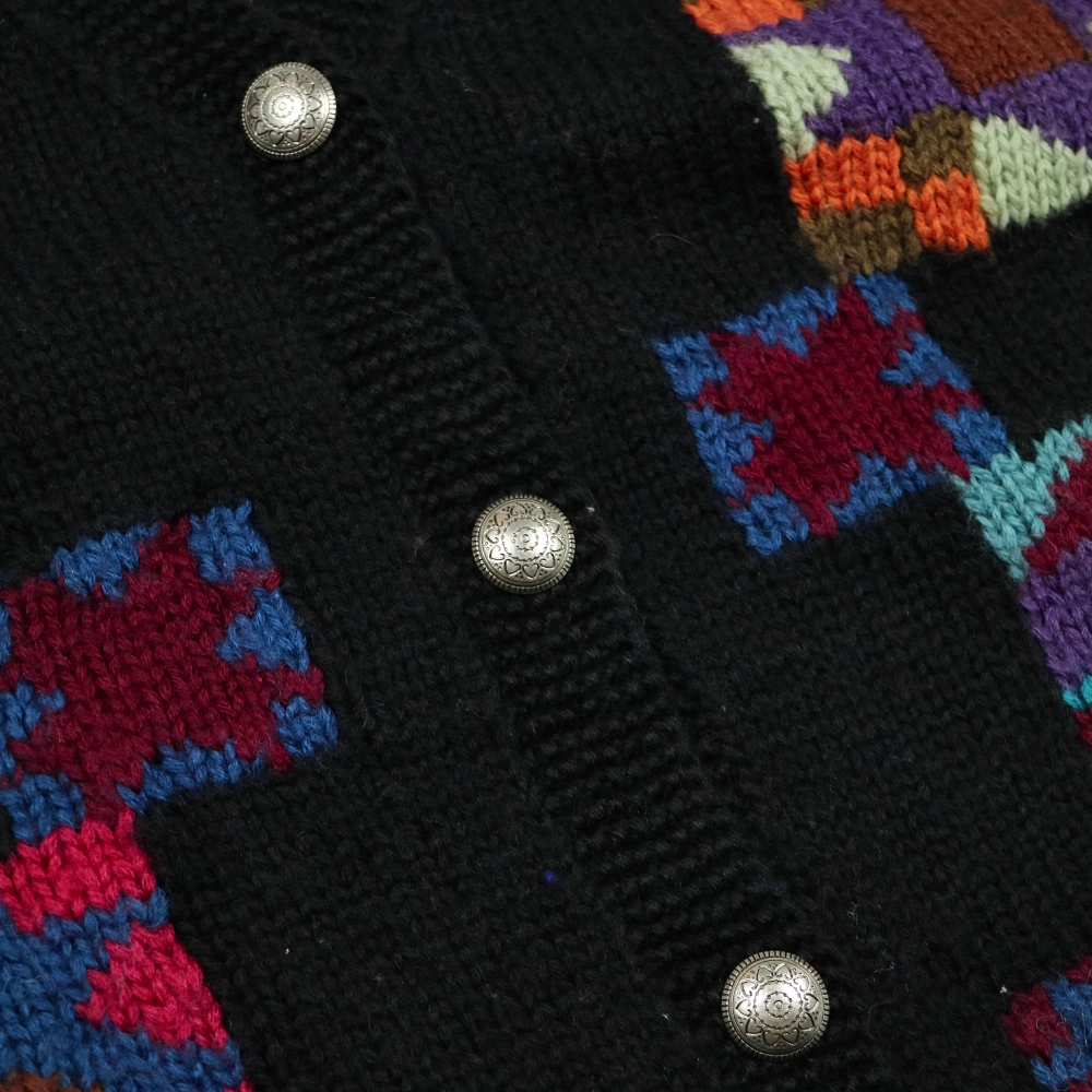 Vtg 80s L.L.Bean Wool Knit Cardigan Women Size S