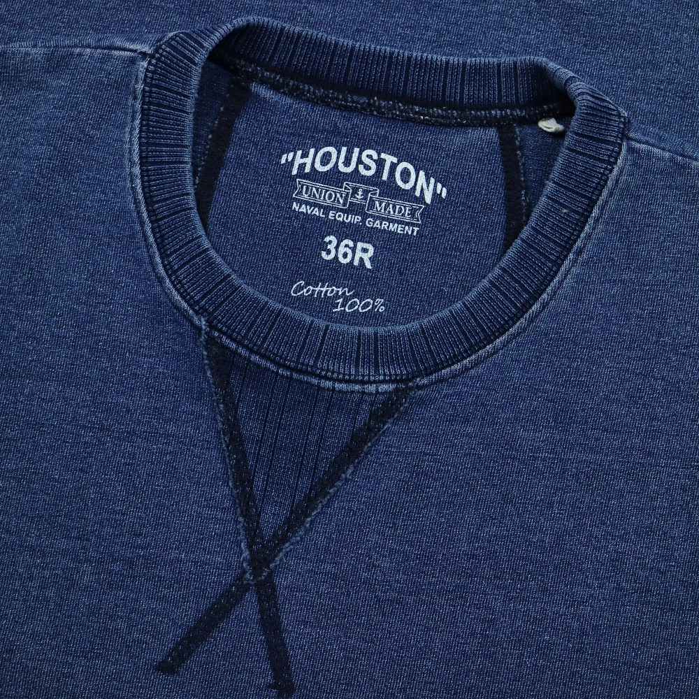 Houston Washed Indigo Tee Shirt Size S