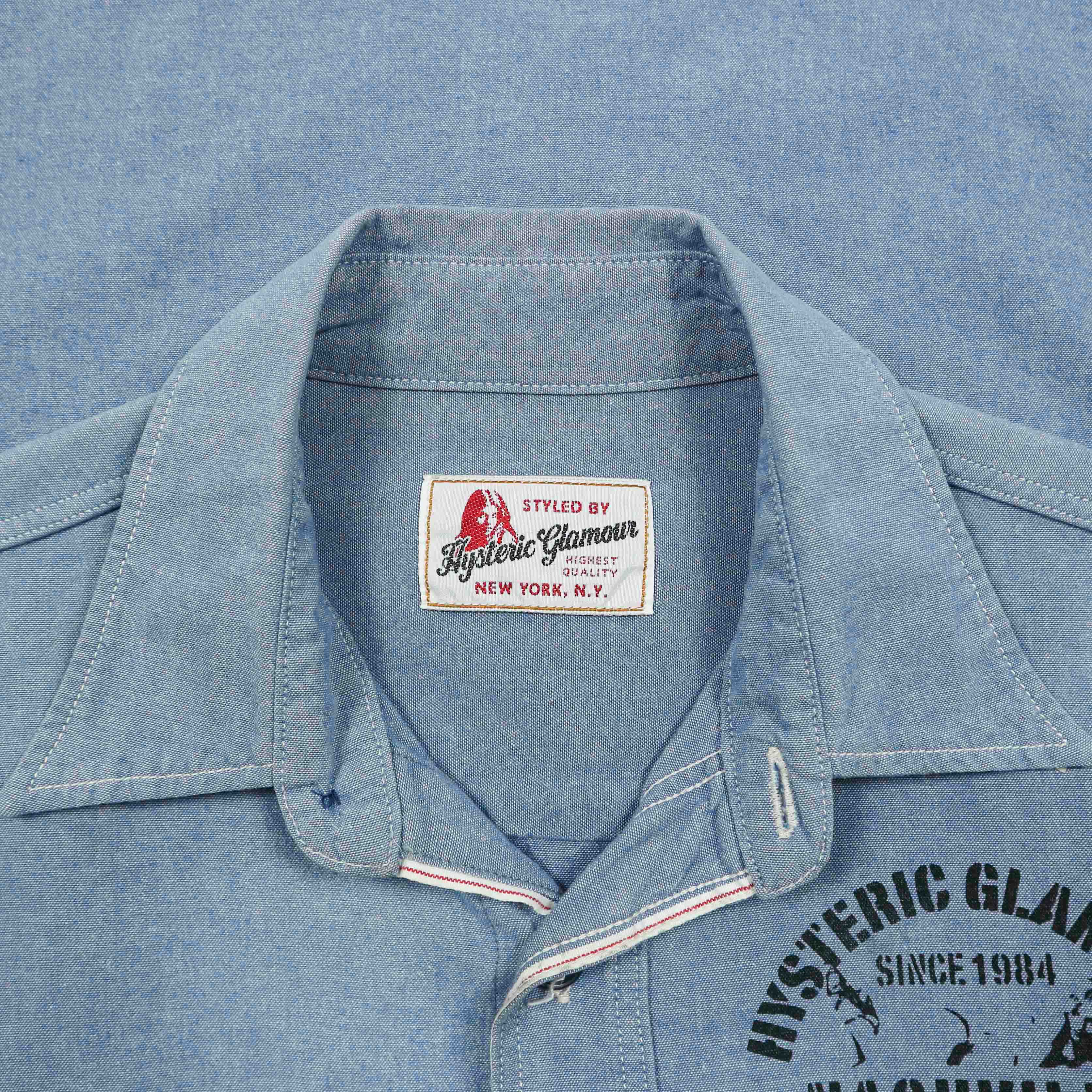 Hysteric Glamour Japan Selvedge Chambray Shirt Size S