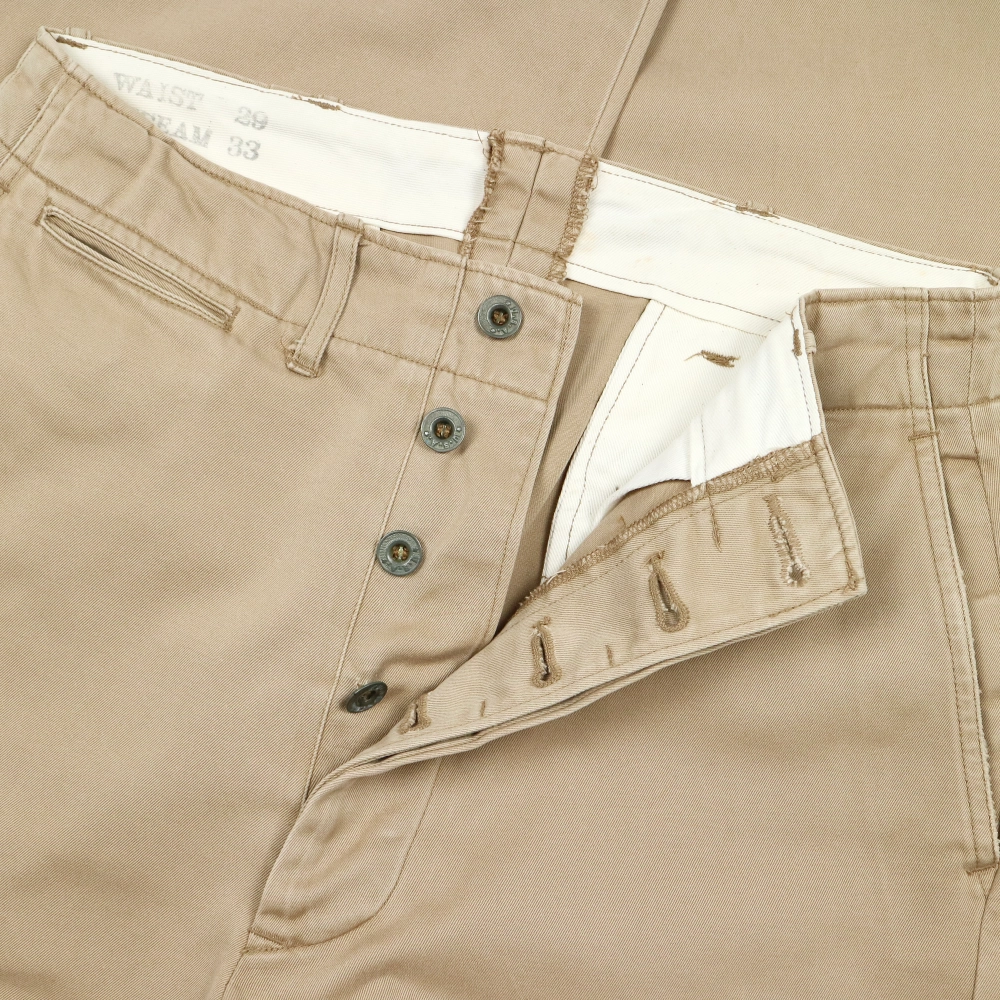 Buzz Rickson’s Military Khaki Trousers Size 28