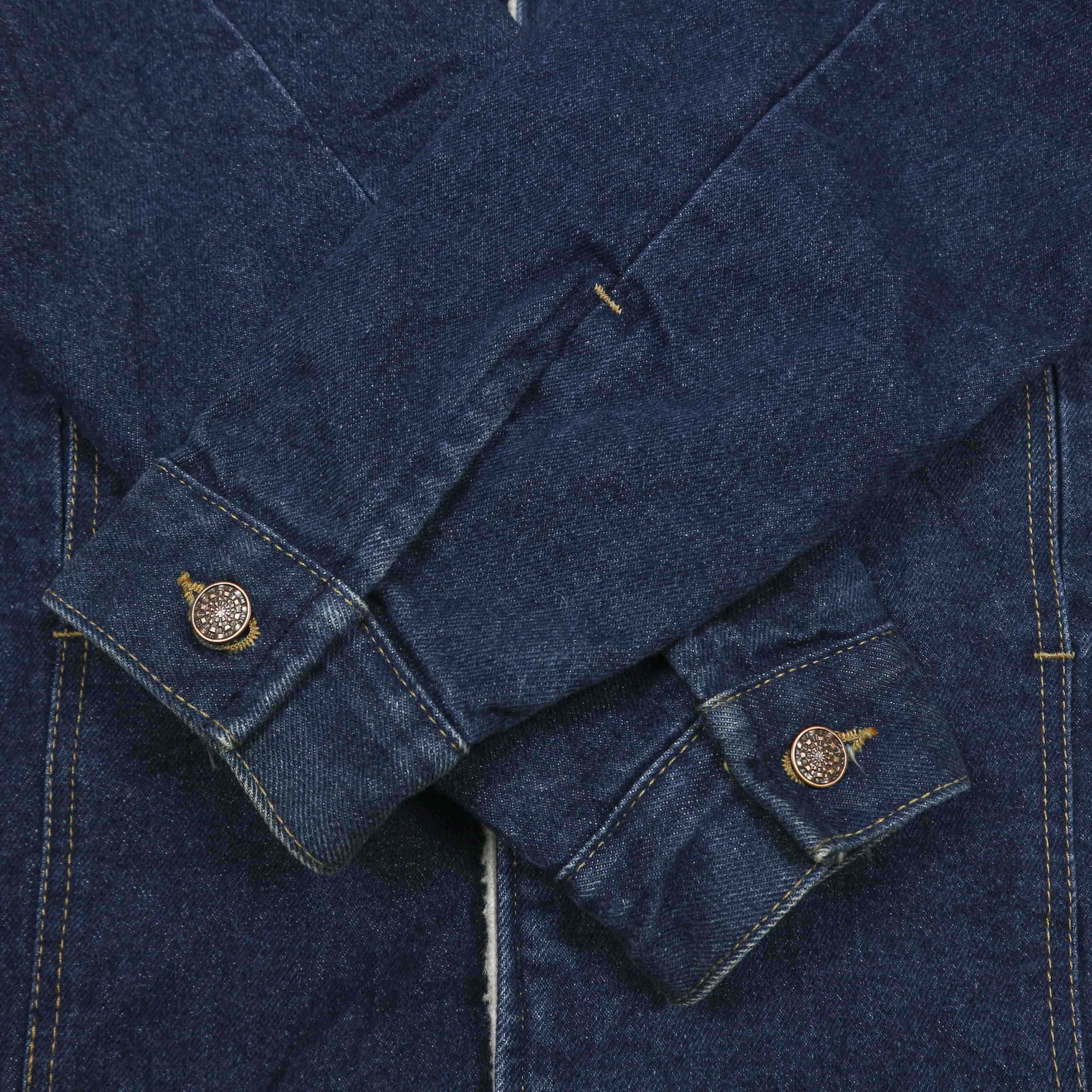Vintage Big Mac Sherpa Lined Denim Jacket Size XL