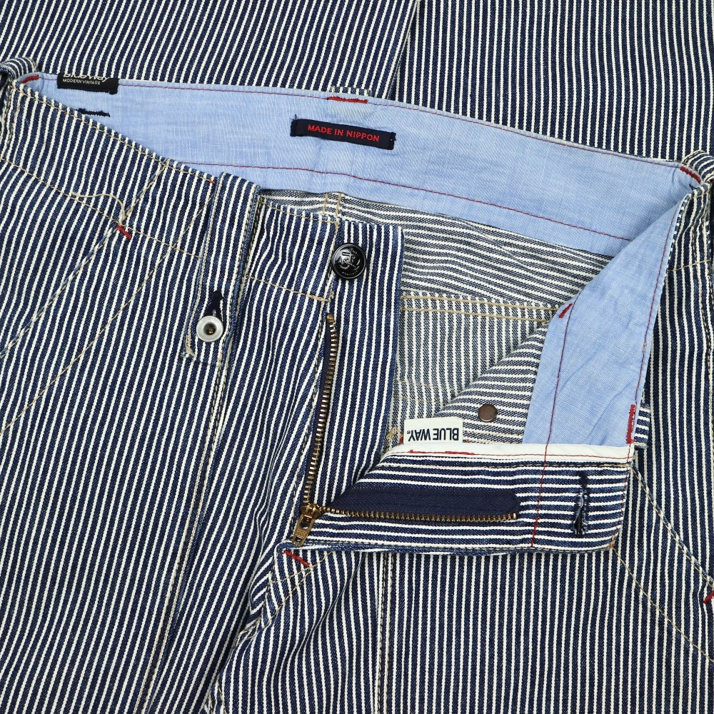 Blue Way Japan Hickory Stripe Work Pants Size 28