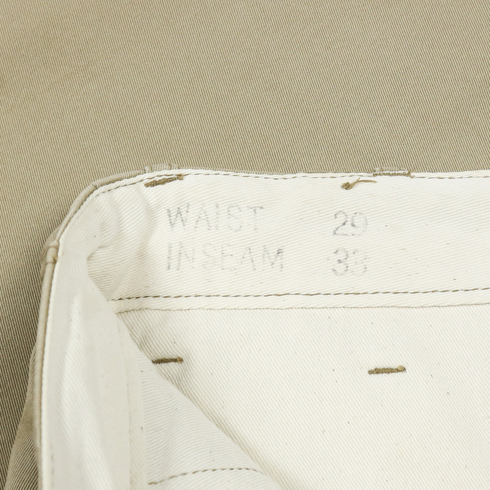 Buzz Rickson’s Type Military Khaki Trousers Size 27