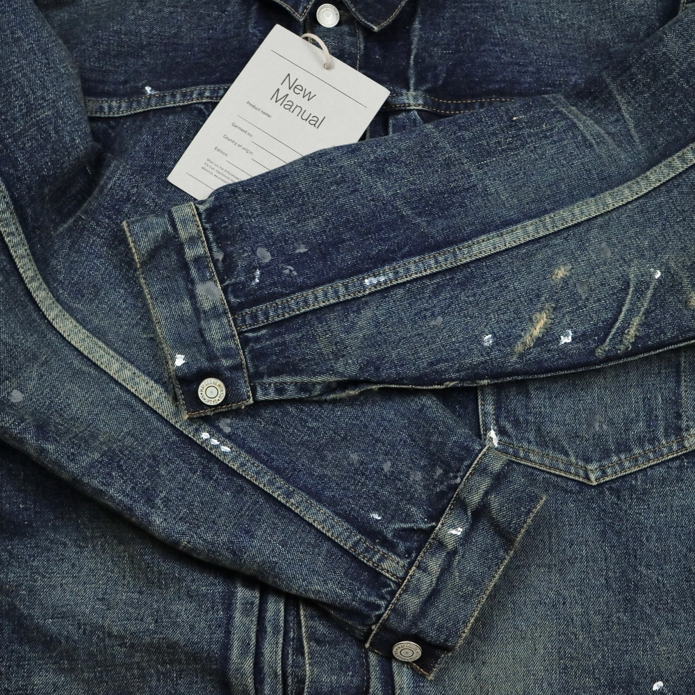 New Manual #001 T-Back Denim Jacket 2026SSJK-YY-0001 Size L