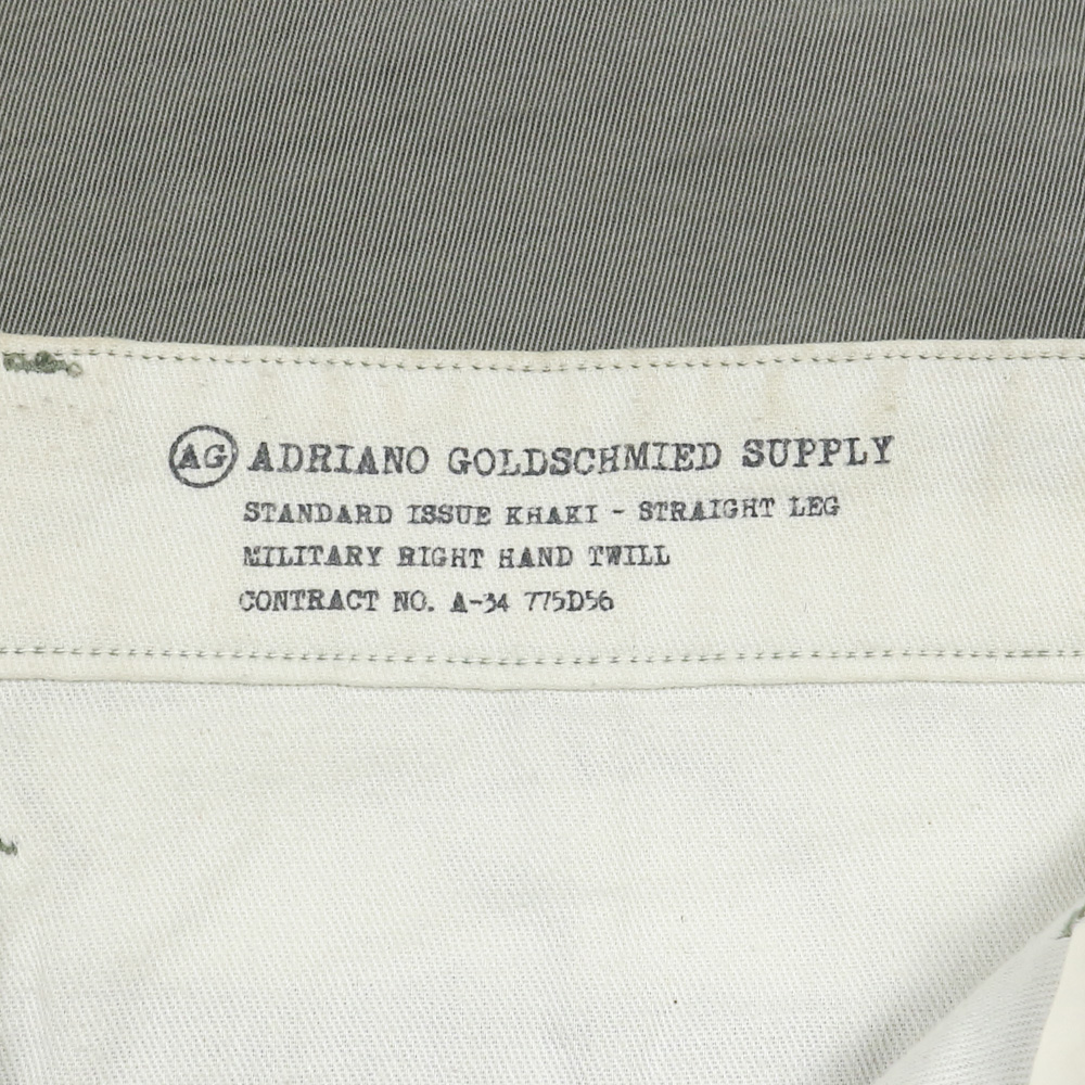 Adriano Goldschmied Made in USA Olive Trousers Size 30