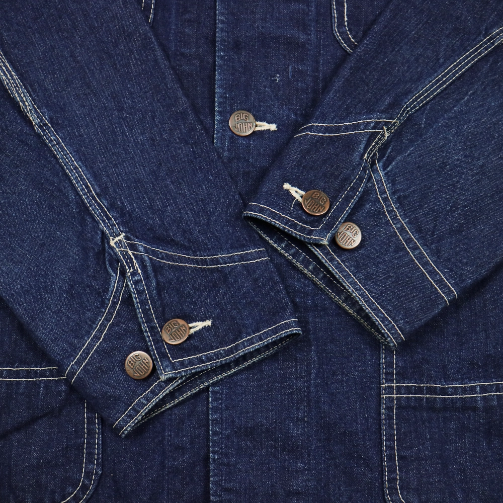 90s Big John Japan Denim Chore Jacket Size S