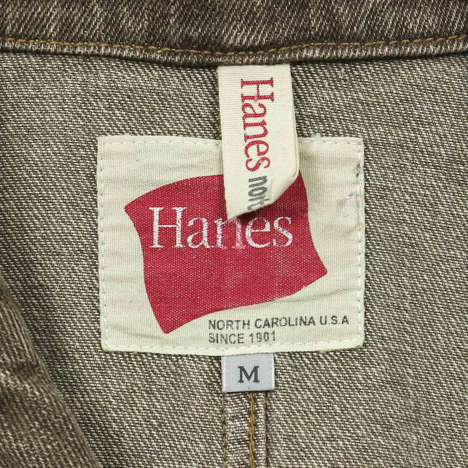 Hanes Light Brown Denim Coat Size M