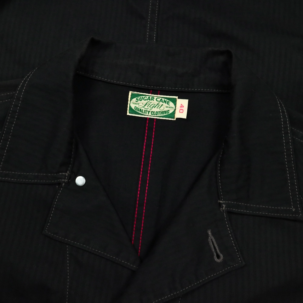 Sugar Cane HBT Black Railroad Jacket Size L