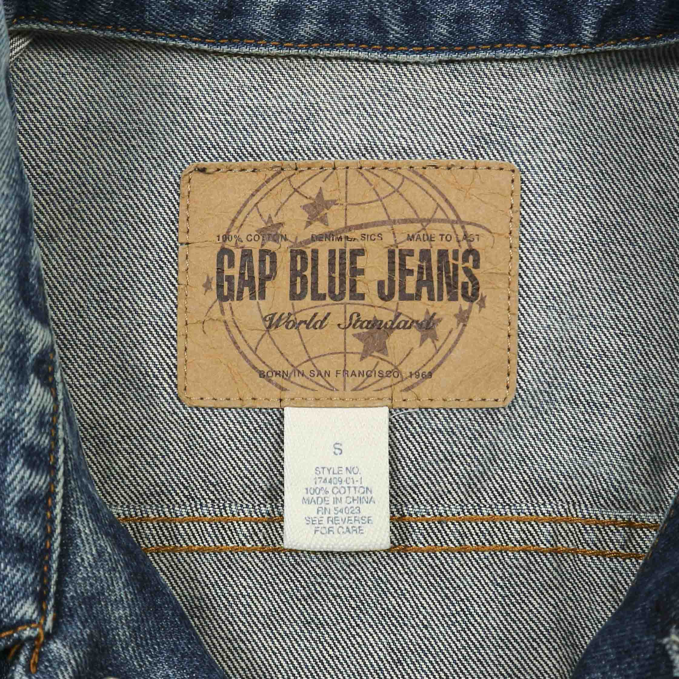 00s Gap Brand Trucker Denim Jacket Size M