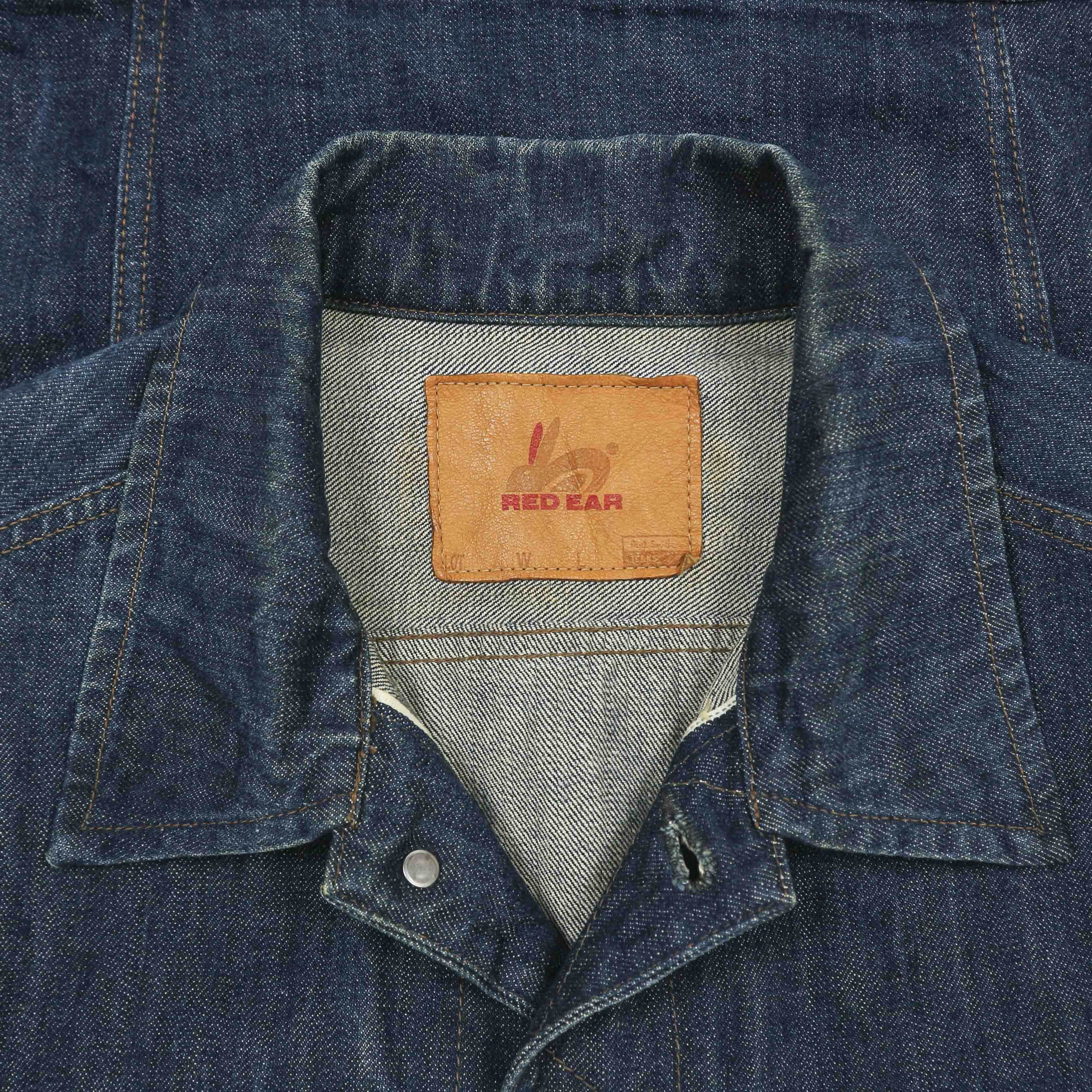 Red Ear by Paul Smith Sleeve-cutted Selvedge Denim Jacket Size M