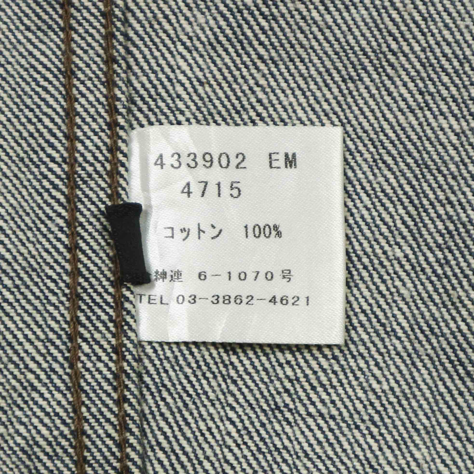 Red Ear by Paul Smith Sleeve-cutted Selvedge Denim Jacket Size M