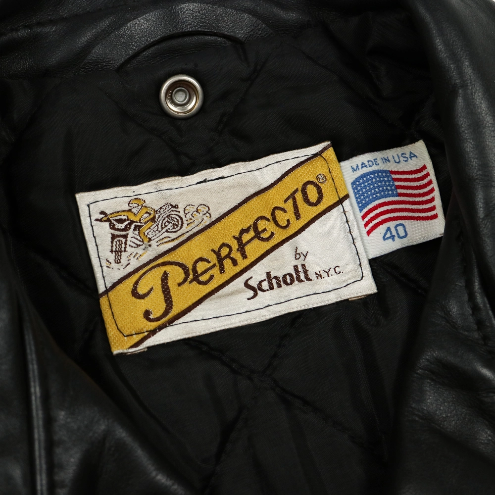 Schott Leather Model 618 Biker Jacket Size 40 / M