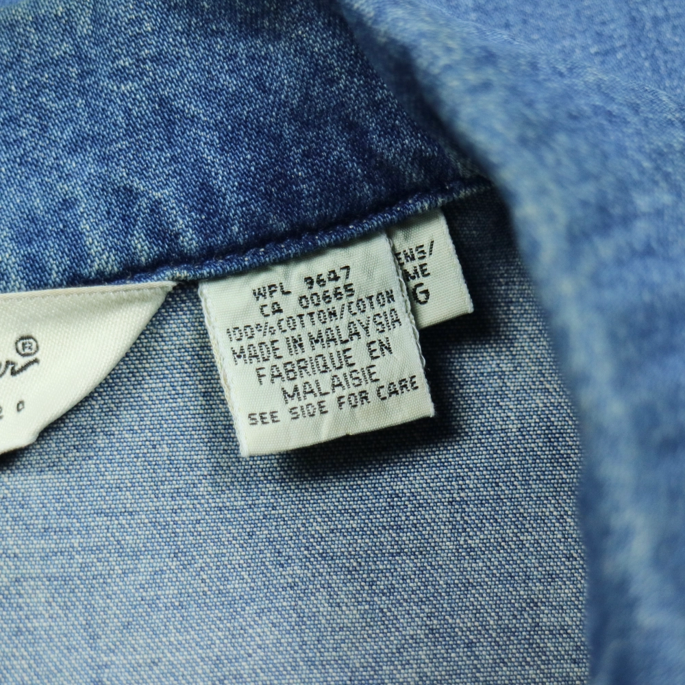 2000s Eddie Bauer Denim Chore Jacket Women Size L