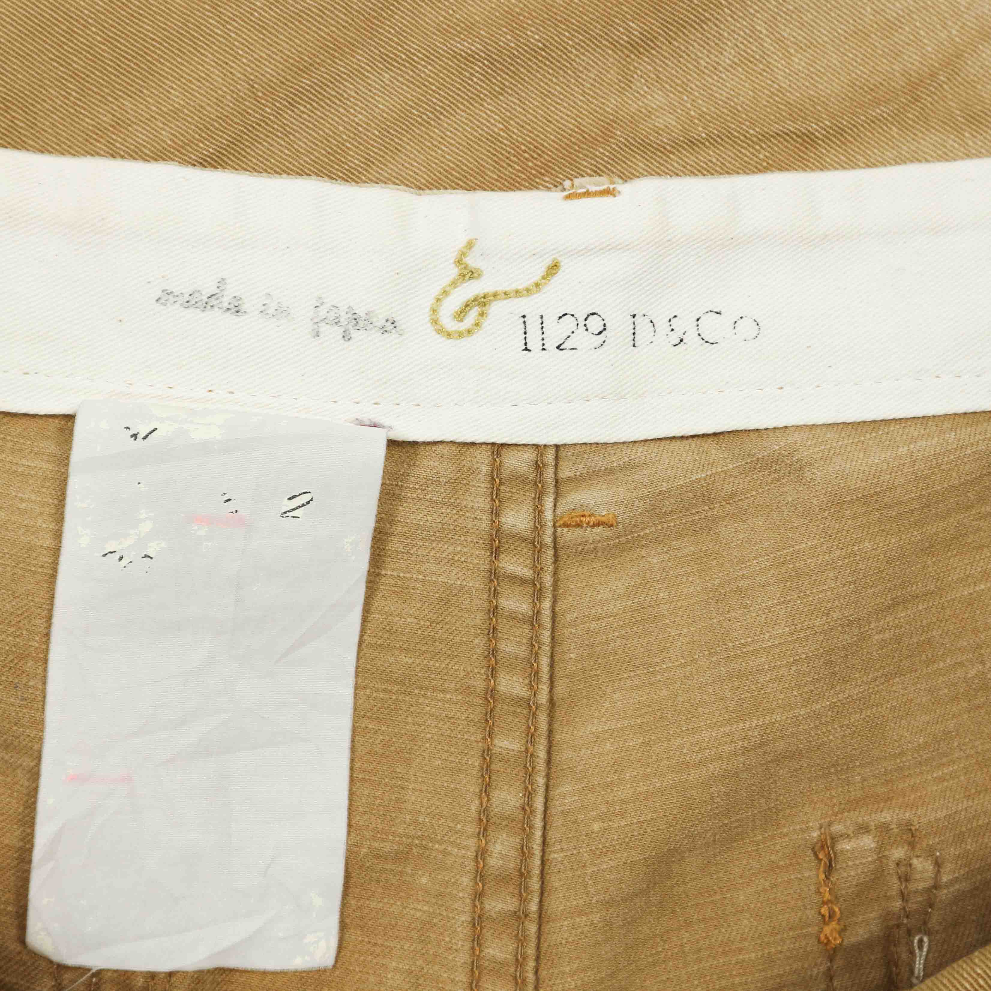 1129D&Co Made in Japan Brown Denim Pants Size 28