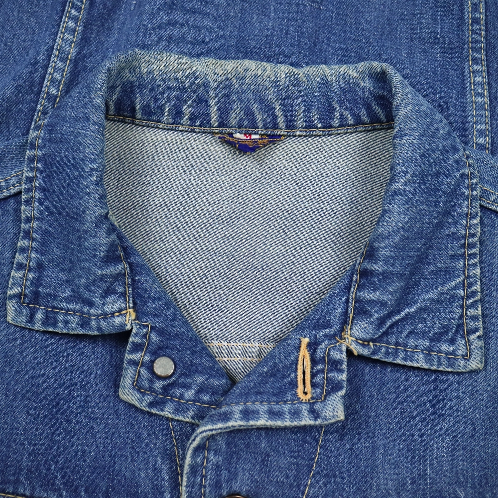 Vtg 70s Japan New Look Selvedge Denim Jacket Size S