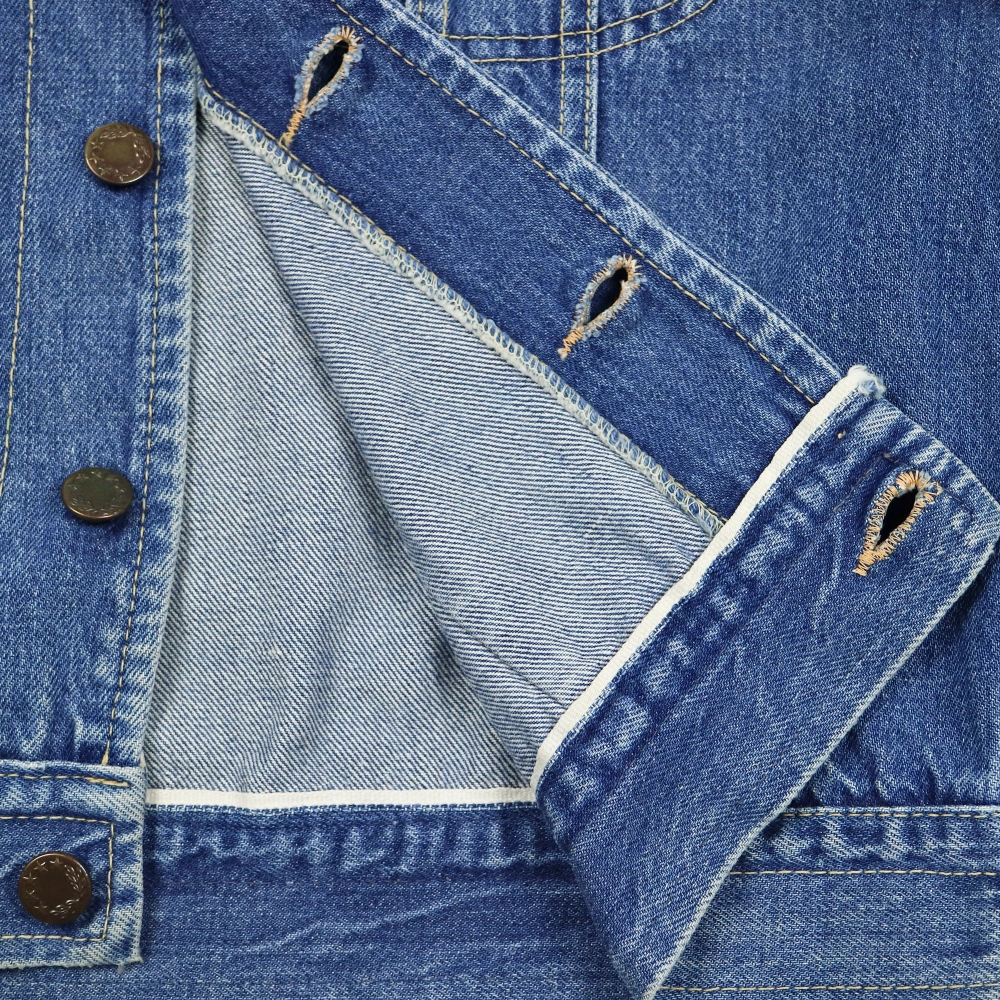 Vtg 70s Japan New Look Selvedge Denim Jacket Size S