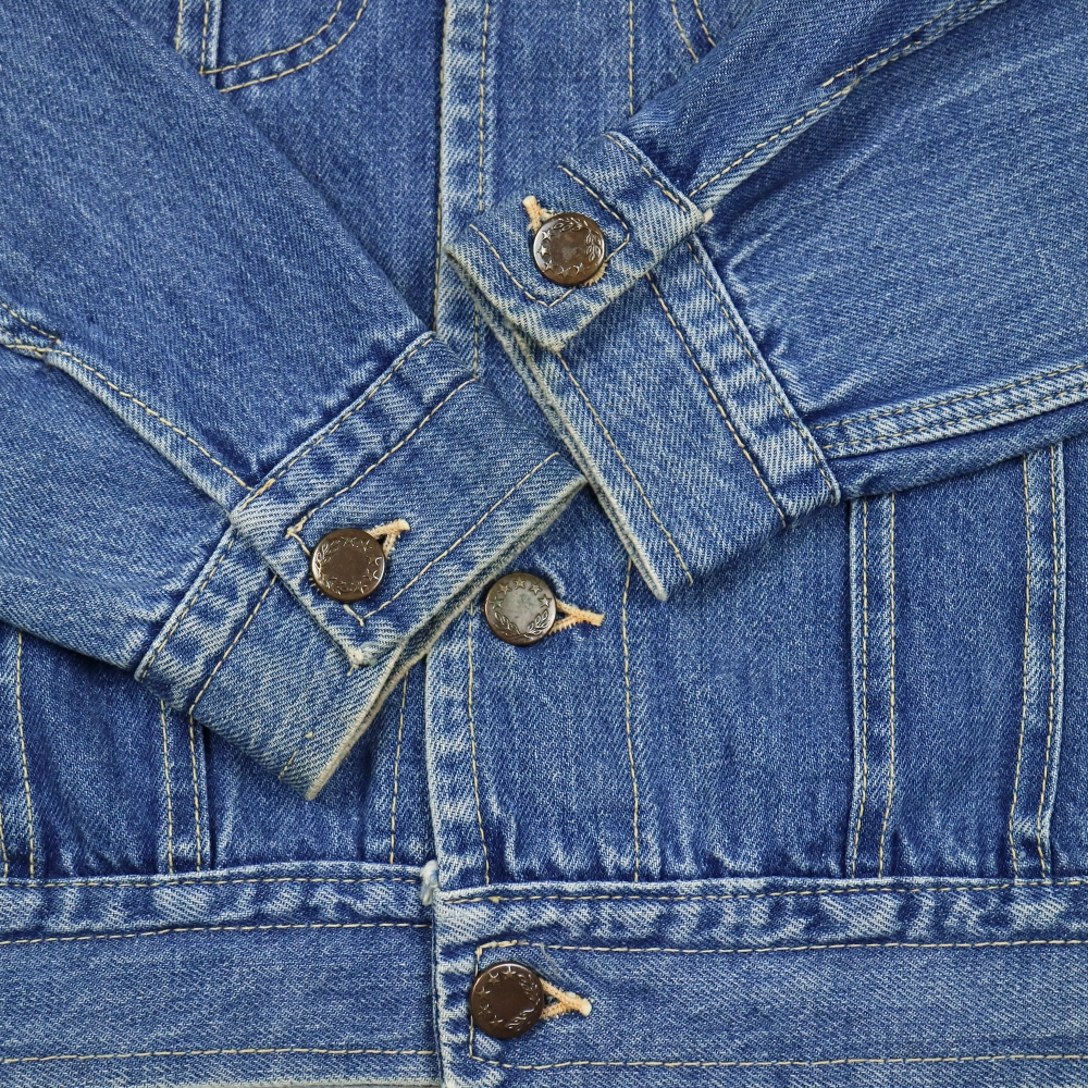 Vtg 70s Japan New Look Selvedge Denim Jacket Size S