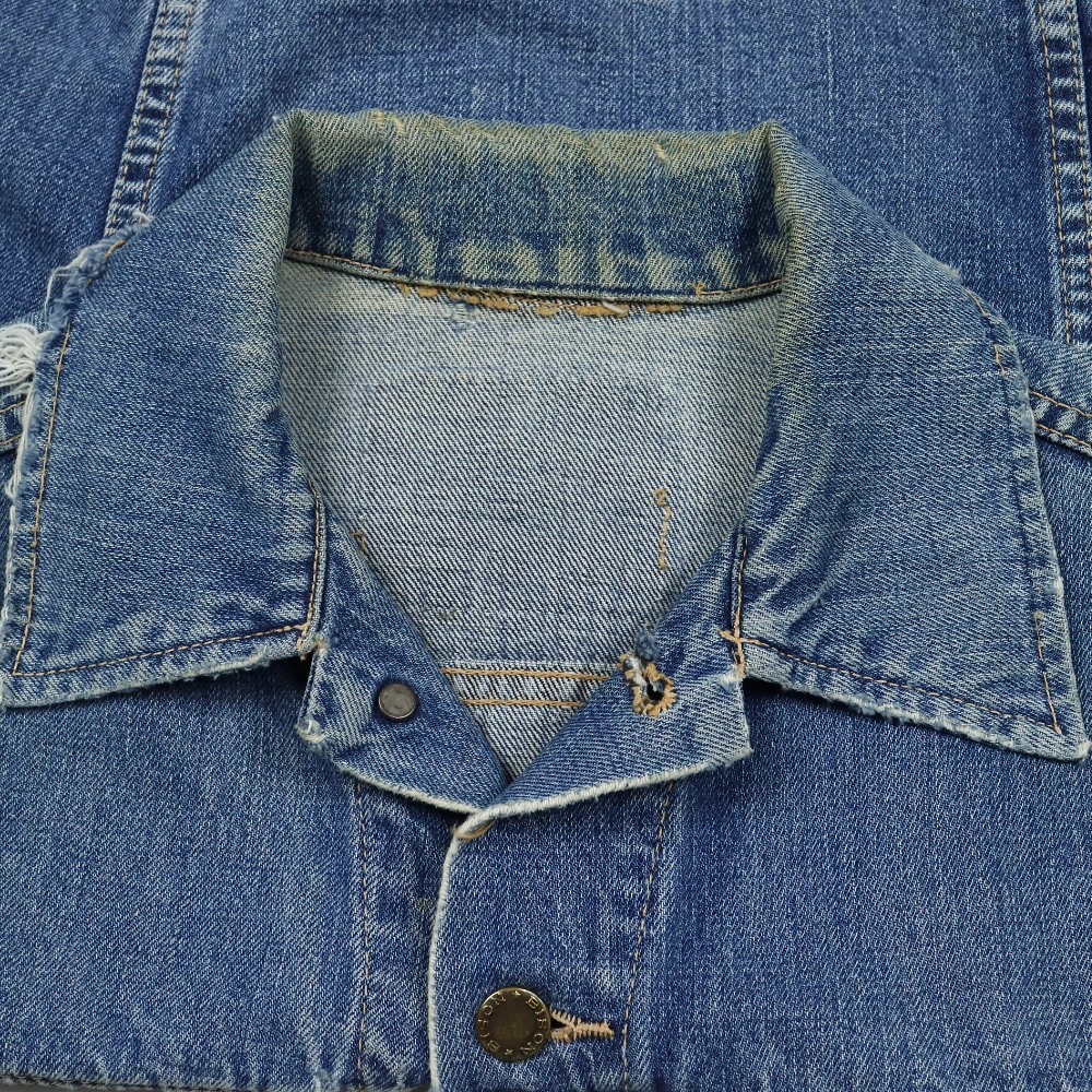 Vintage 70-80s Bison Trucker Denim Jacket Size S