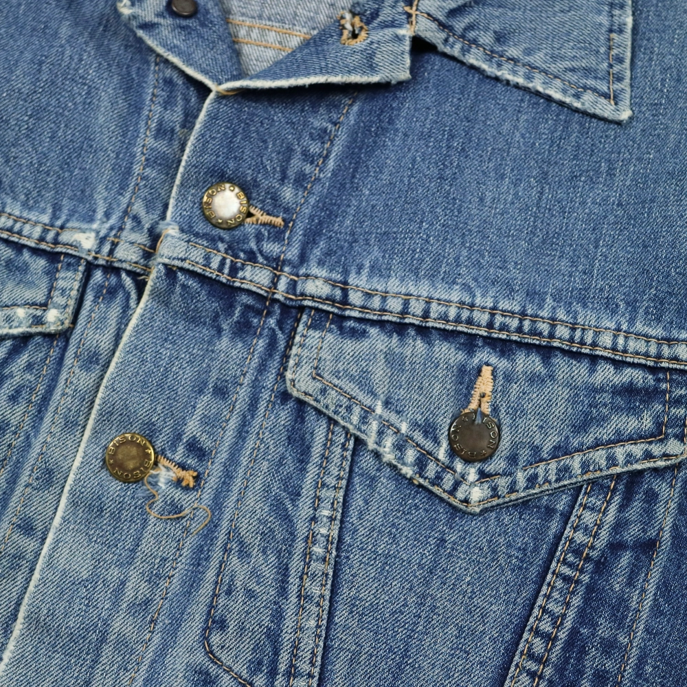 Vintage 70-80s Bison Trucker Denim Jacket Size S