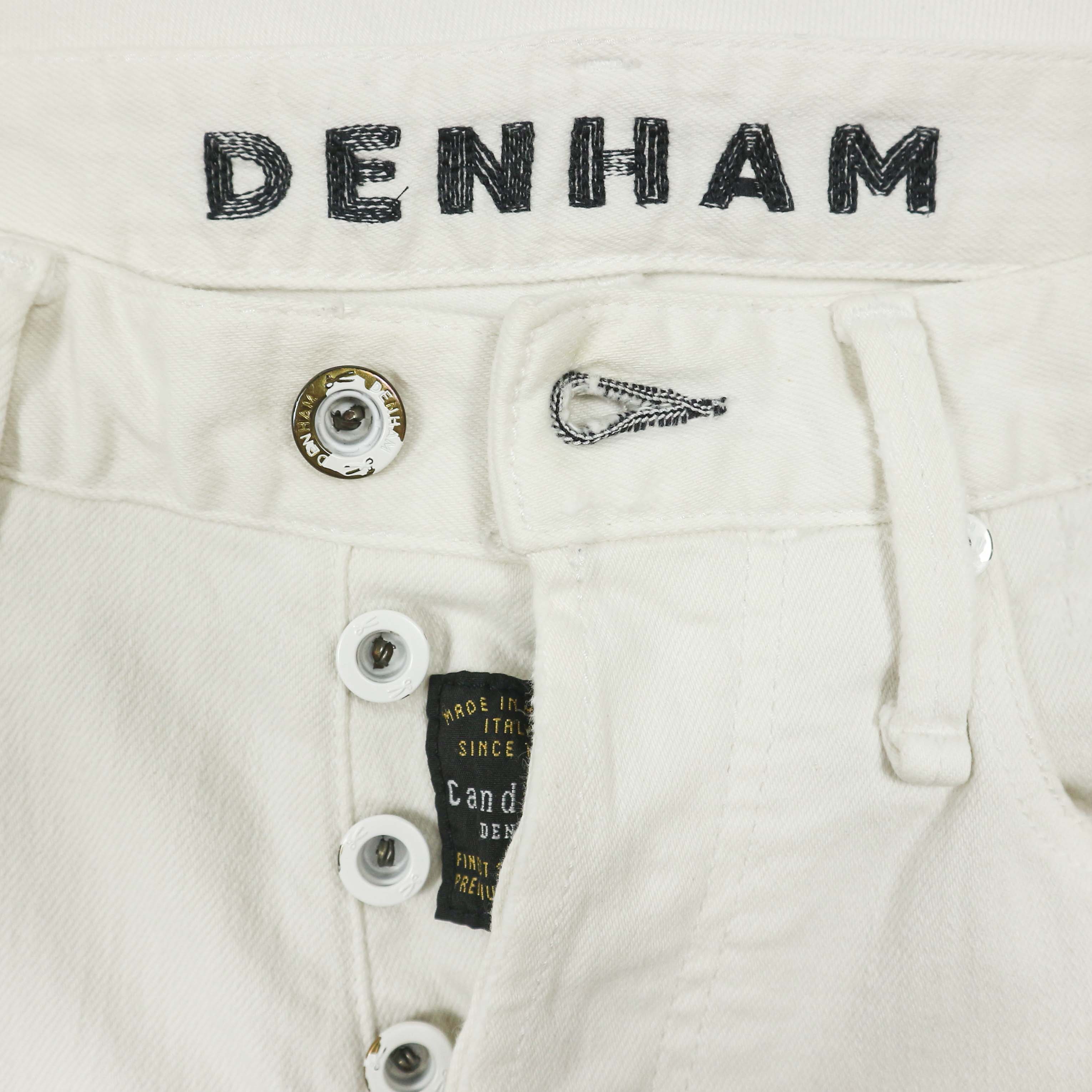 Denham Razor Slim White Denim Jeans Size 29
