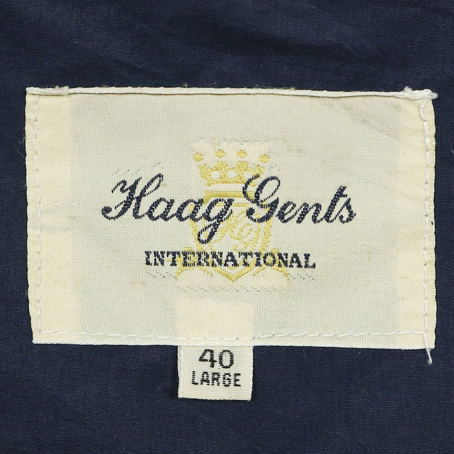 Haag Gents Navy Sport Jacket Size L