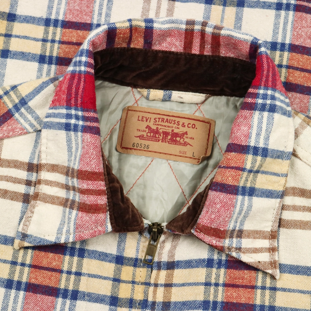 2000s Levi's Shirt Jacket Quilted Lined Size L