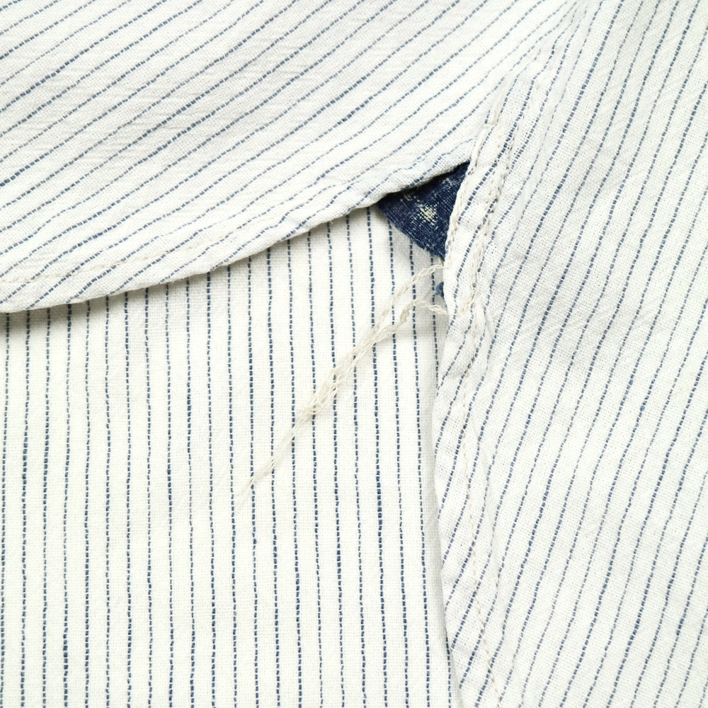 Sugar Cane Japan Stripe Work Shirt S/S Size M