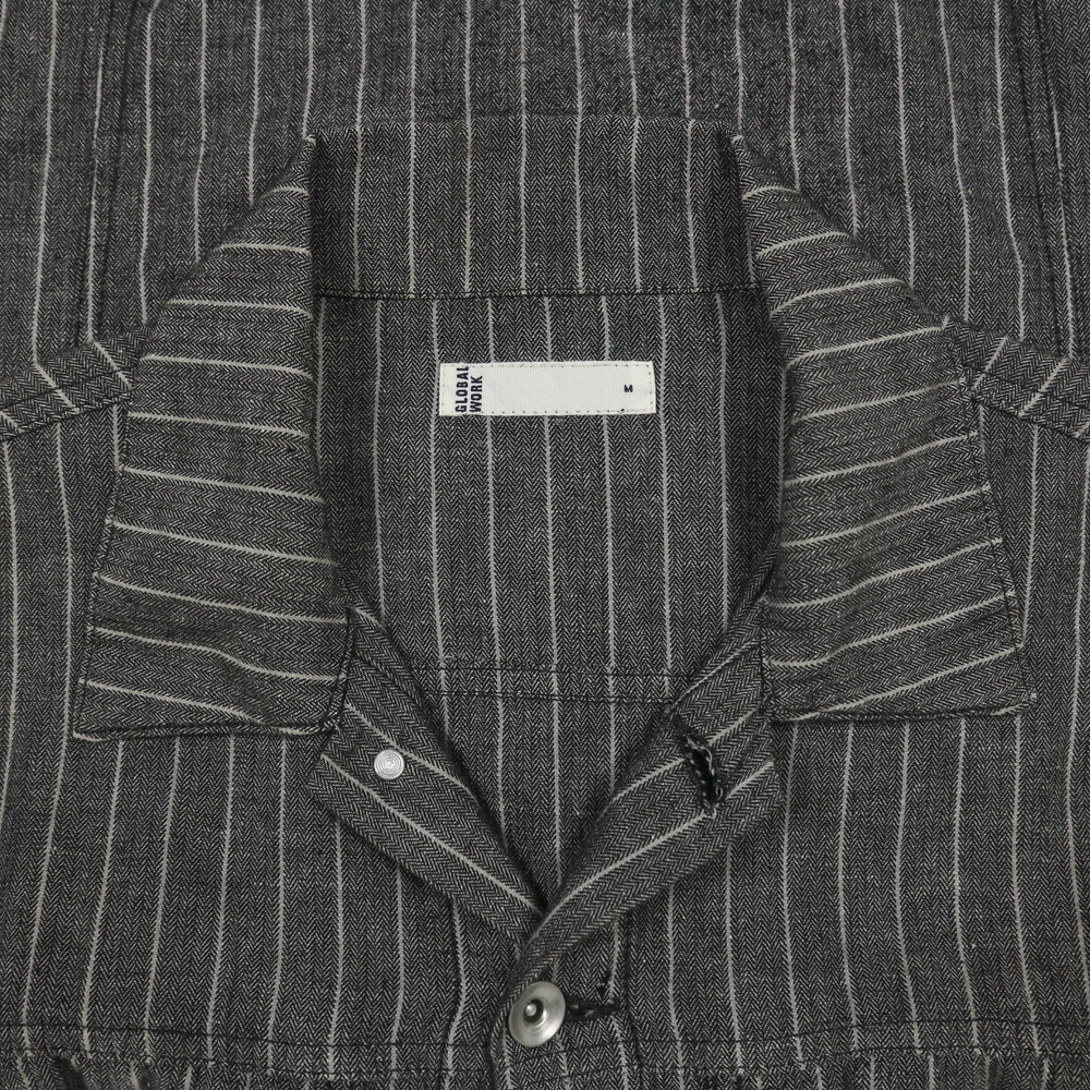 Global Work Herringbone Trucker Jacket Size M