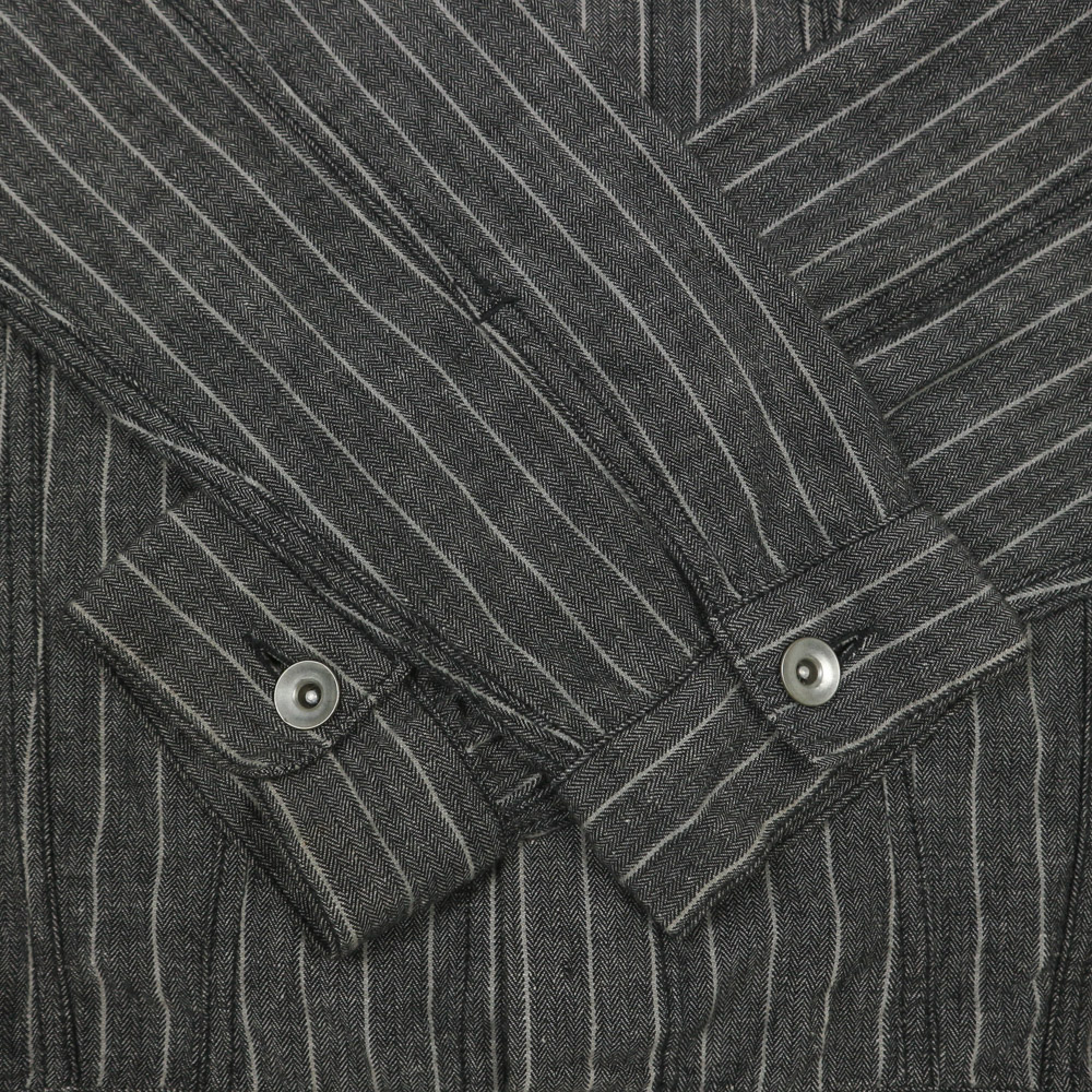 Global Work Herringbone Trucker Jacket Size M