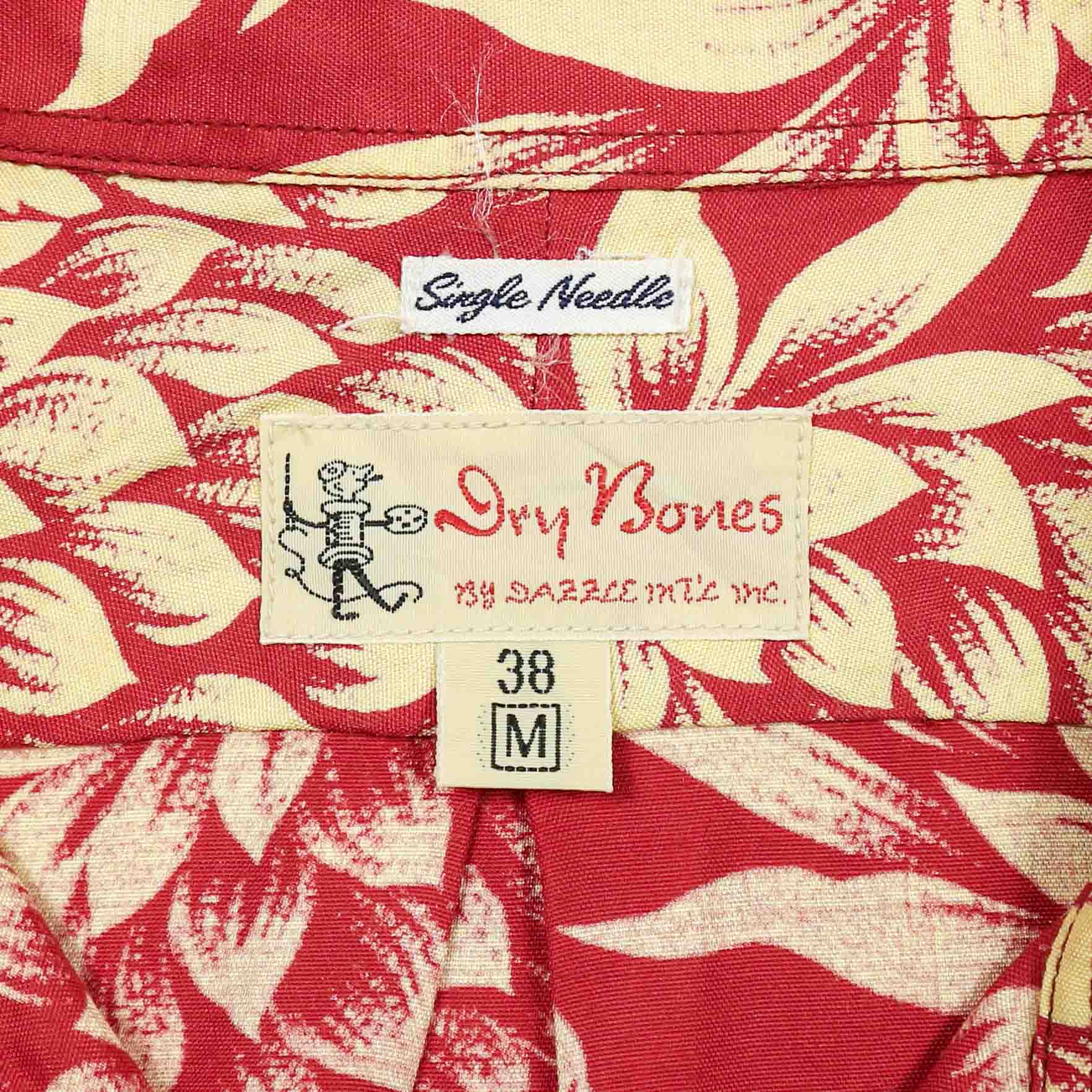 Dry Bones Japan Pull-over Hawaiian Shirt Size M