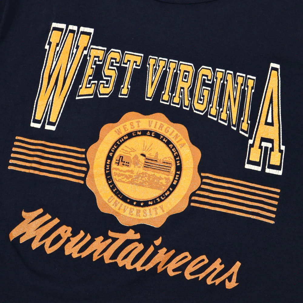 Vtg 80s Champion West Virginia T-Shirt Size XL