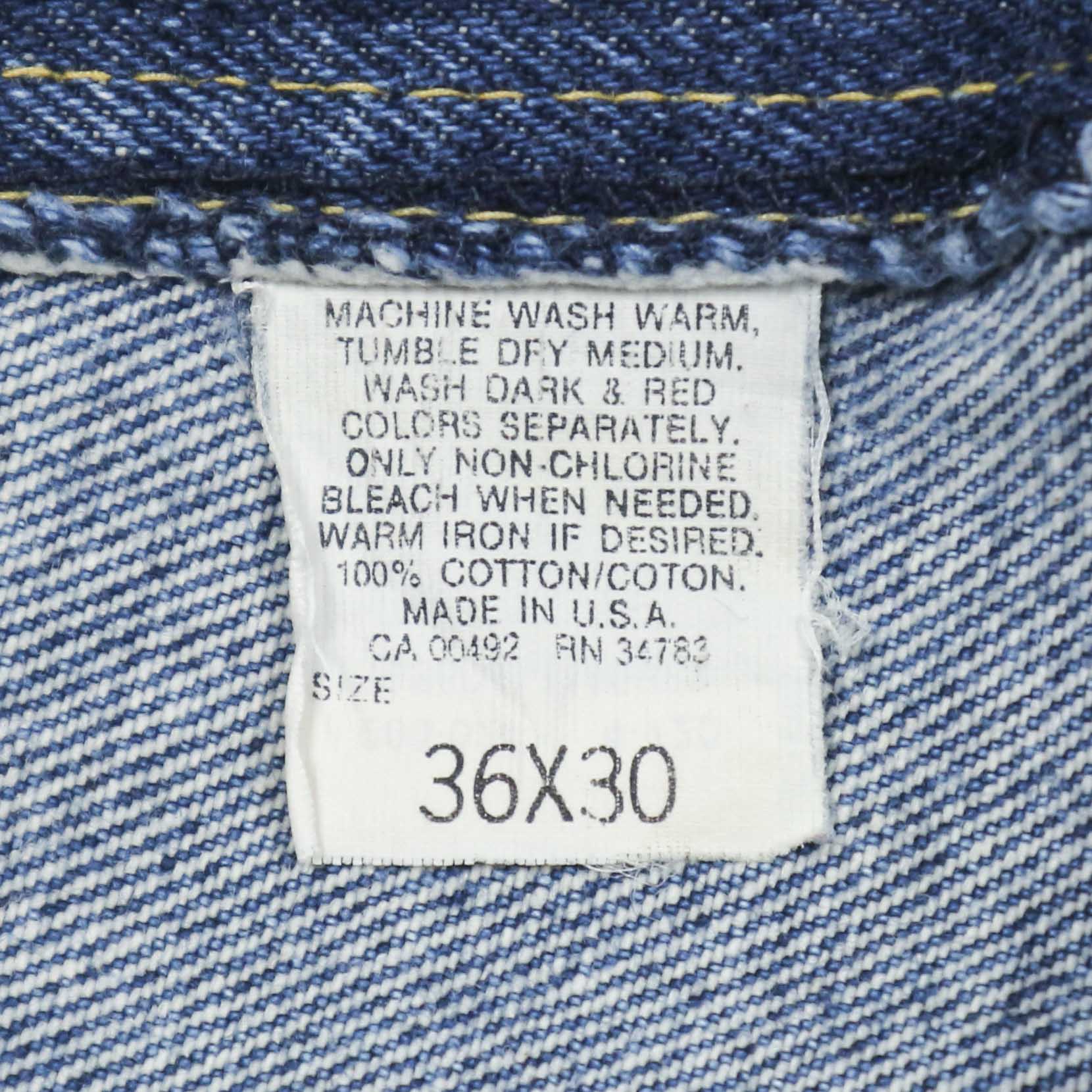 Vtg 80s Lee Riders USA Denim Jeans Size 34