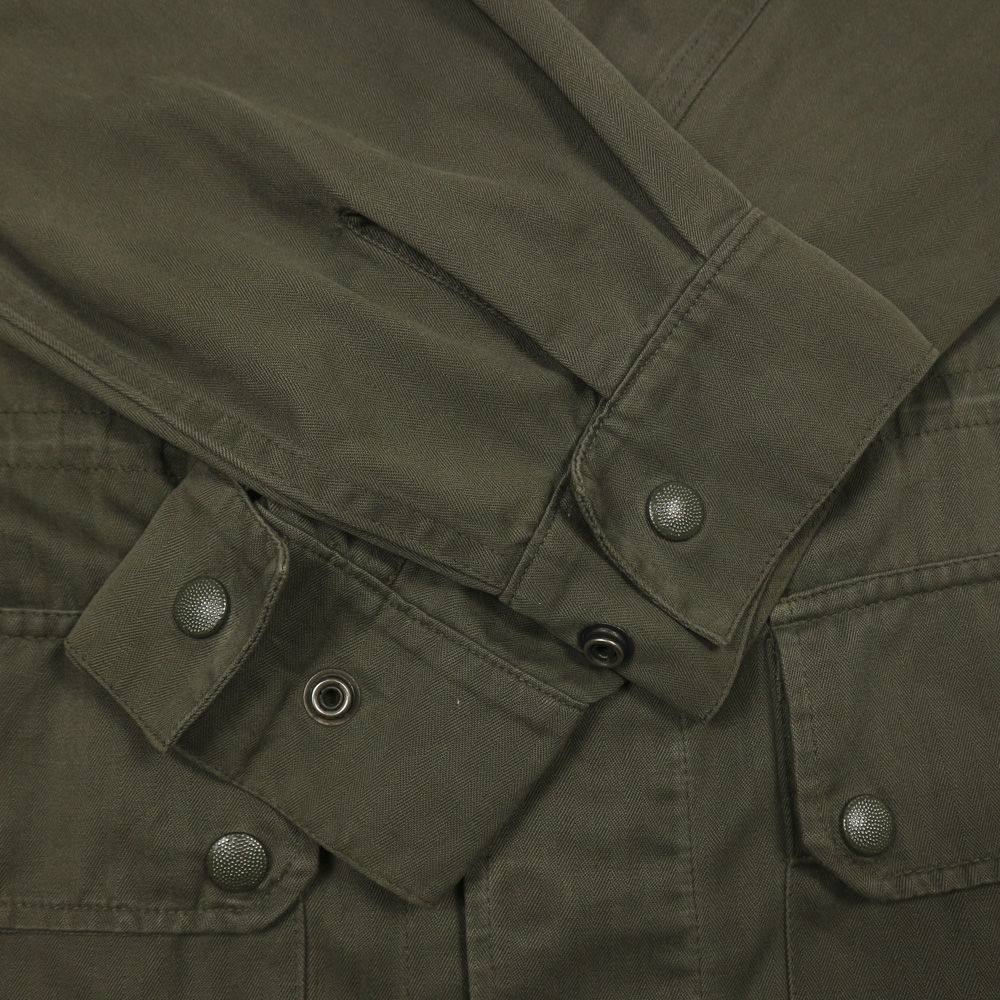 Vintage French Army Olive Field Jacket Size S