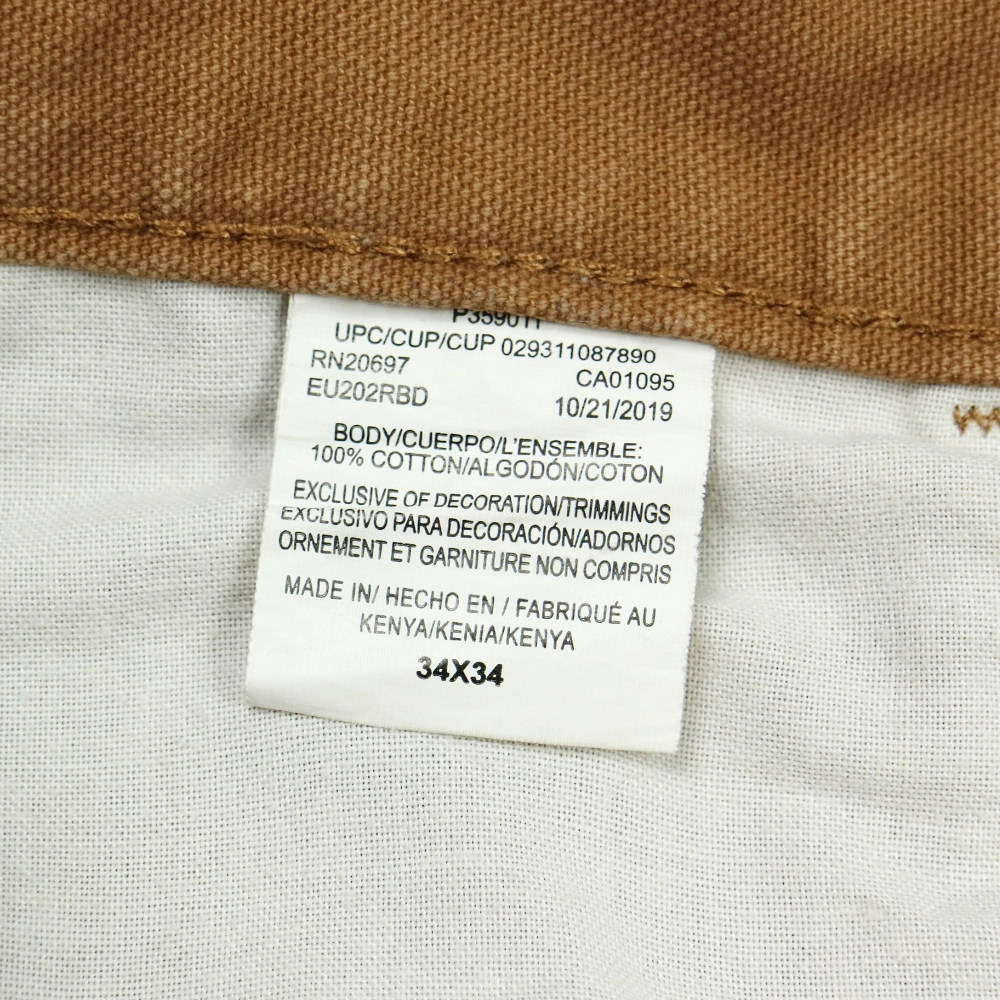 Dickies Canvas Carpenter Work Pants Size 34