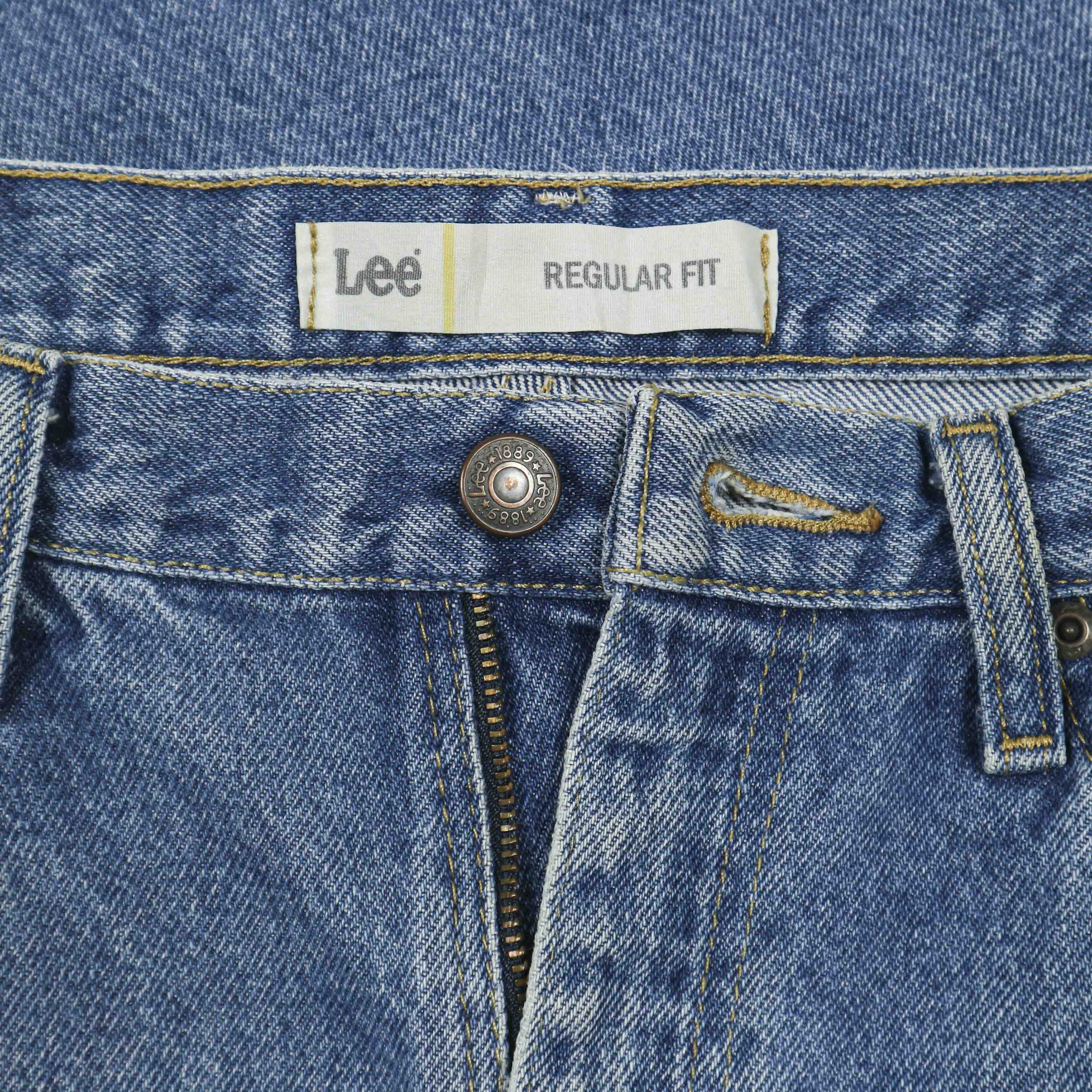 00s Lee Faded Blue Denim Jeans Size 36