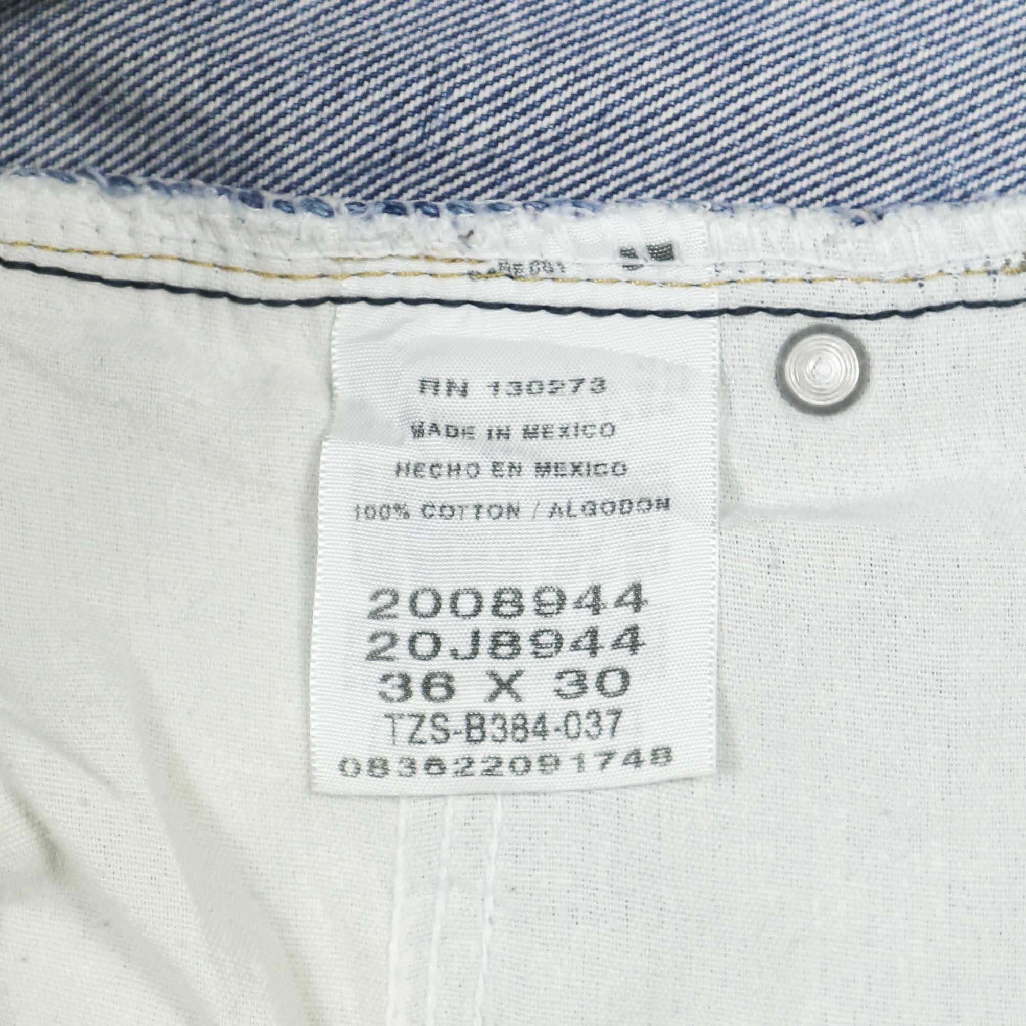 00s Lee Faded Blue Denim Jeans Size 36