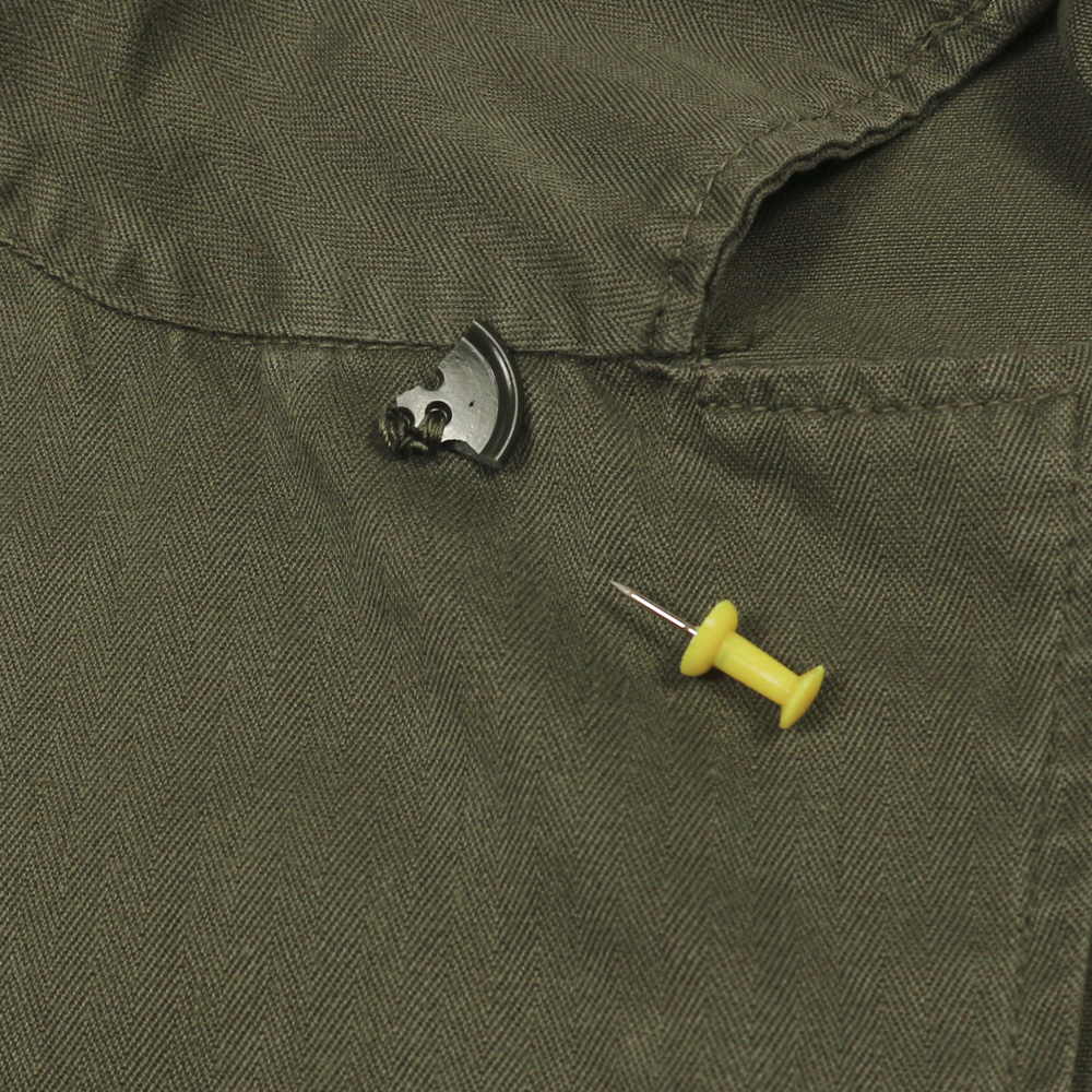 Vintage French Army Olive Field Jacket Size S