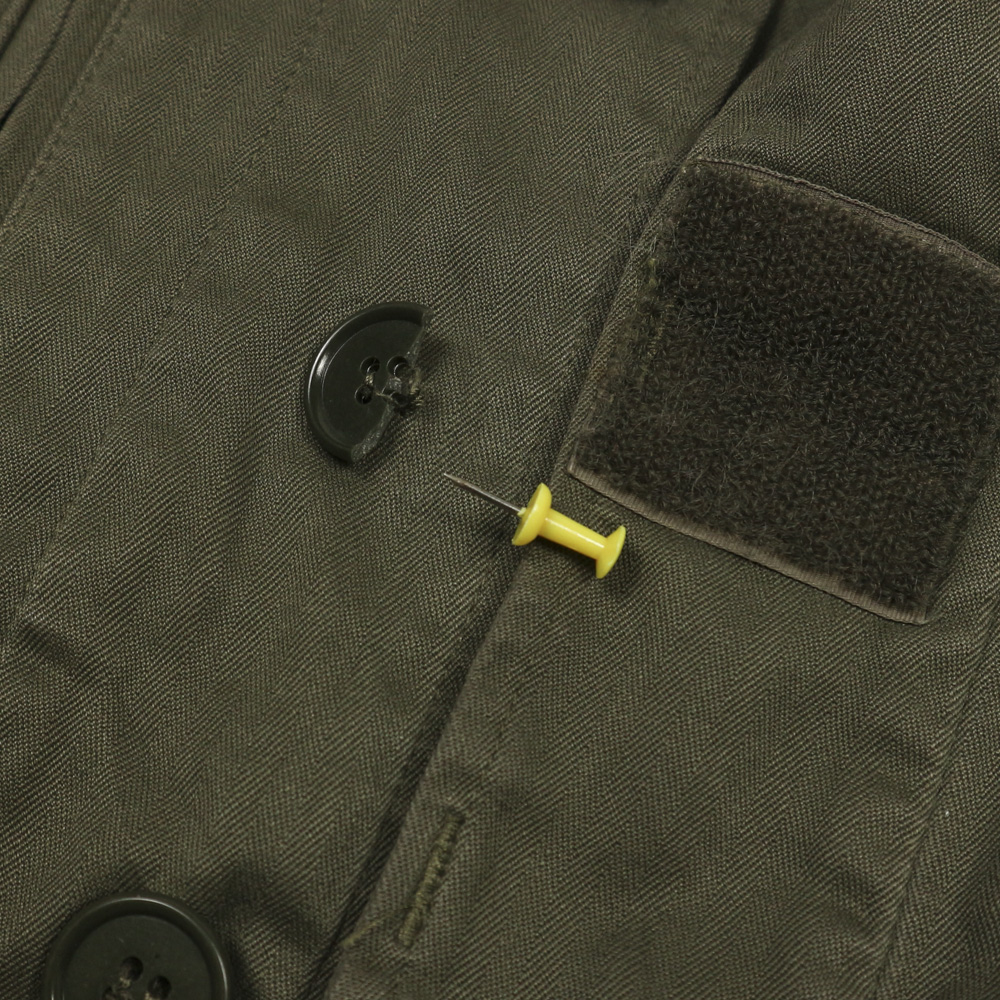 Vintage French Army Olive Field Jacket Size S