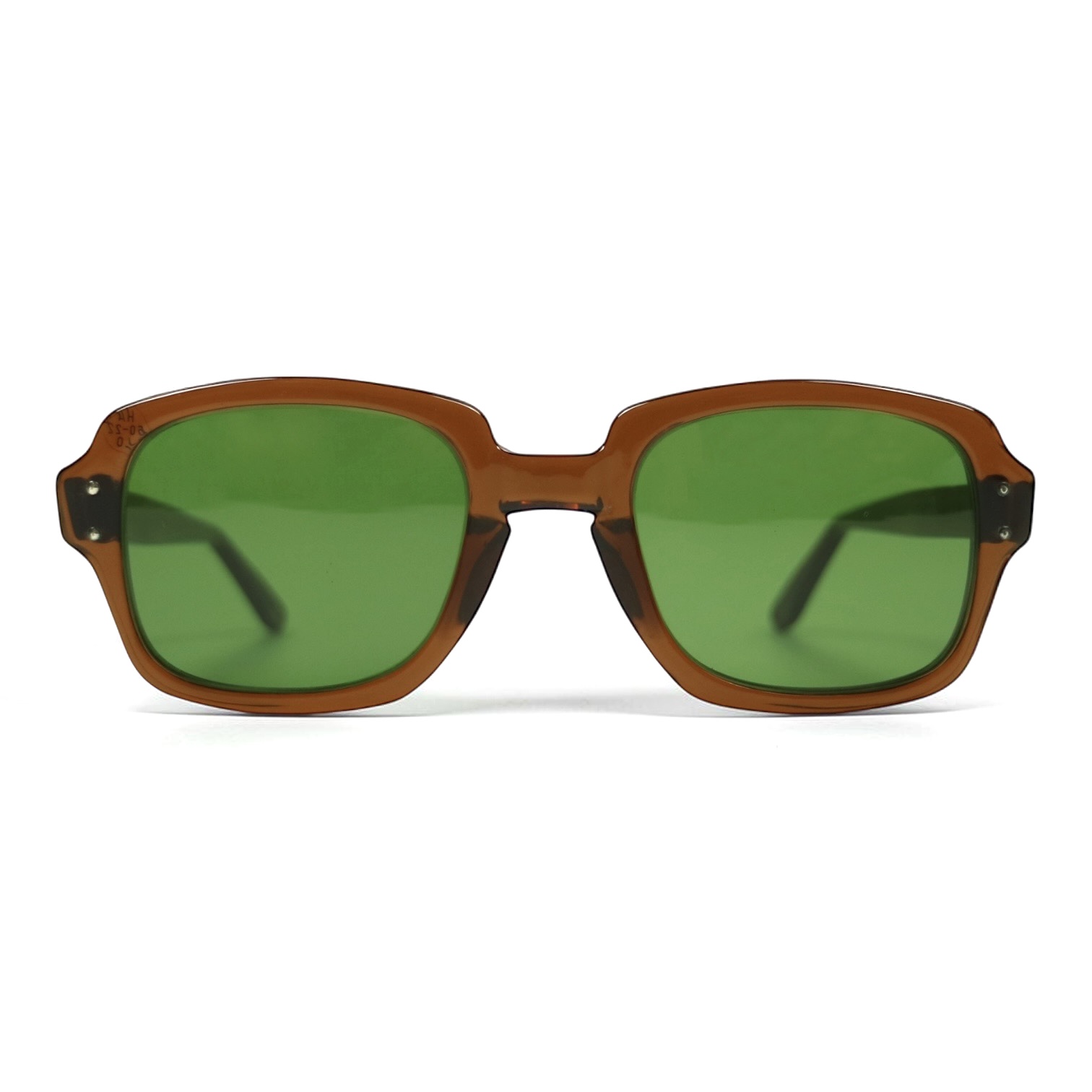 80s U.S. Military Issue Glasses Brown - Green Lens [50-22]