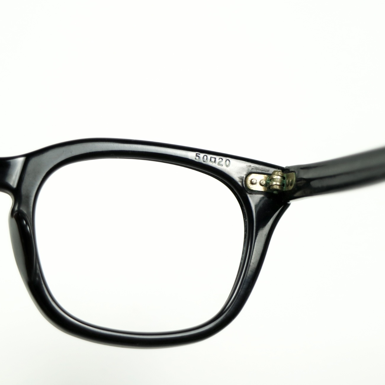 70s U.S. Military Issue Glasses ‘USS’ Frame - Black [50-20]
