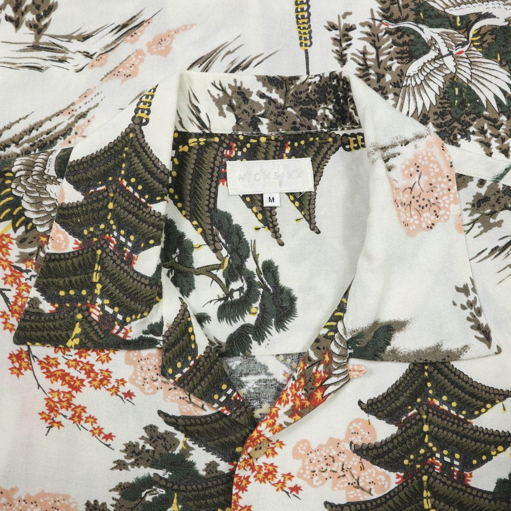 Nicxsixx Oriental Pattern Hawaiian Shirt Size M