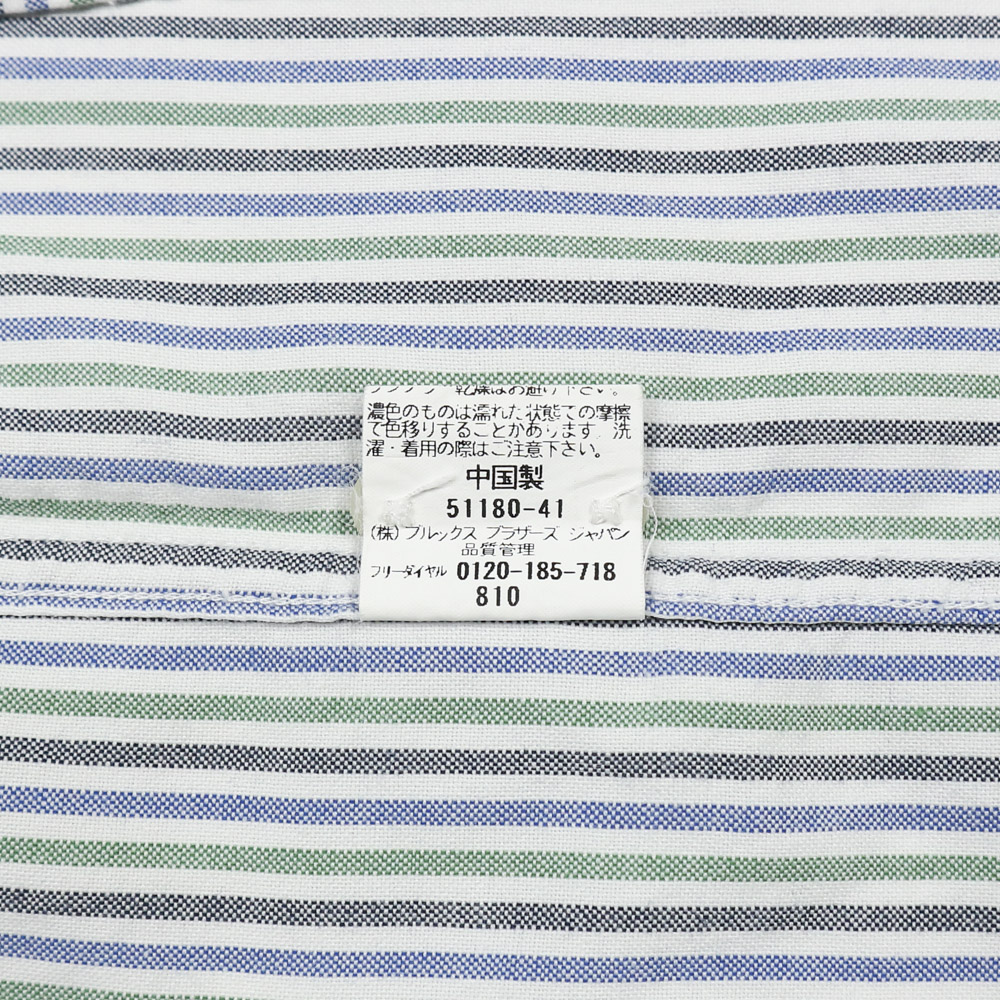 Brooks Brothers 346 Pull-over S/S Shirt Size L