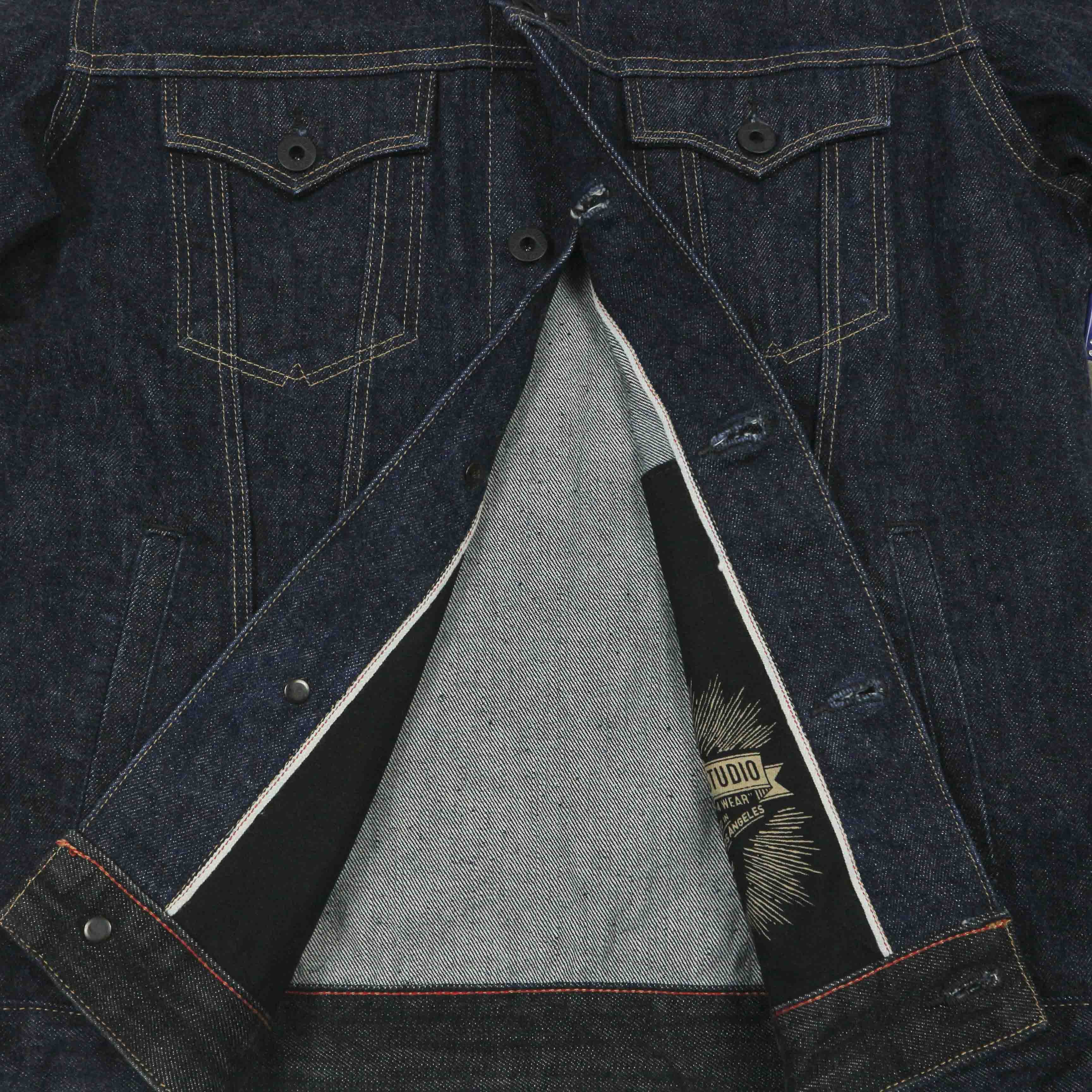 ATONG USA Made Rigid Selvedge Denim Jacket Size M