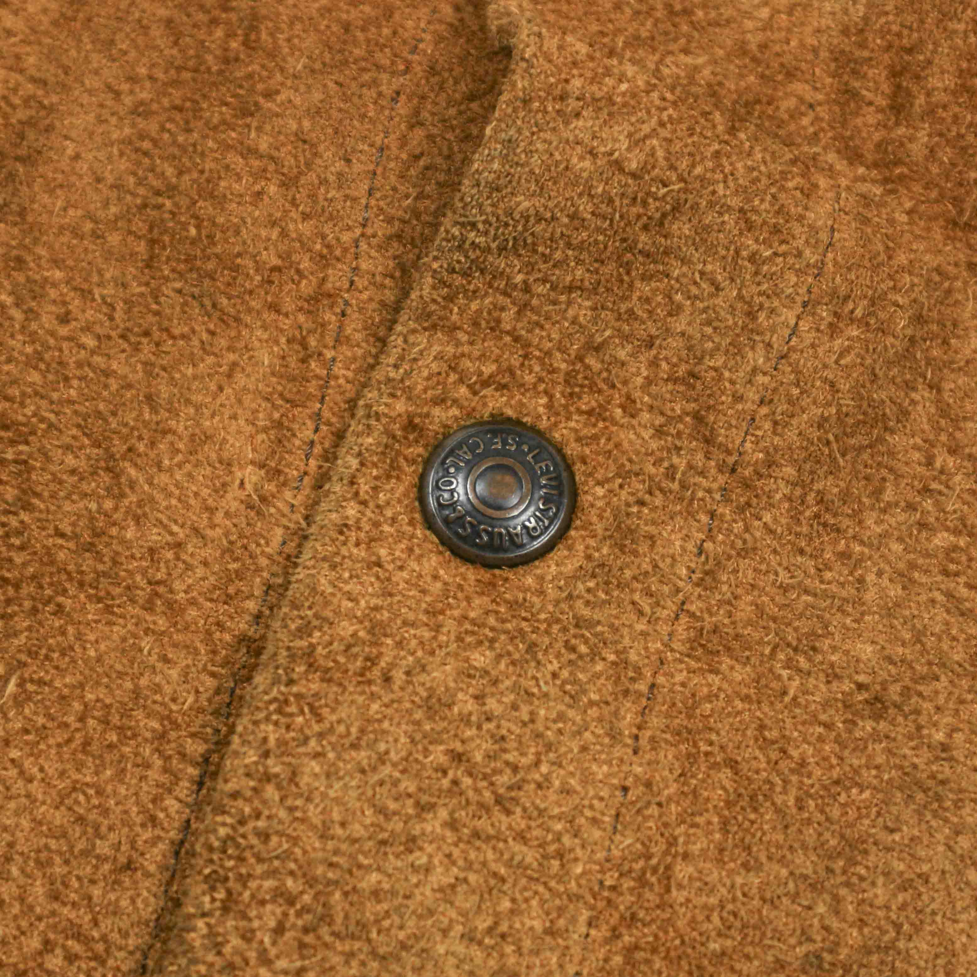 Vintage 70s Levi's USA Leather Jacket Size XS