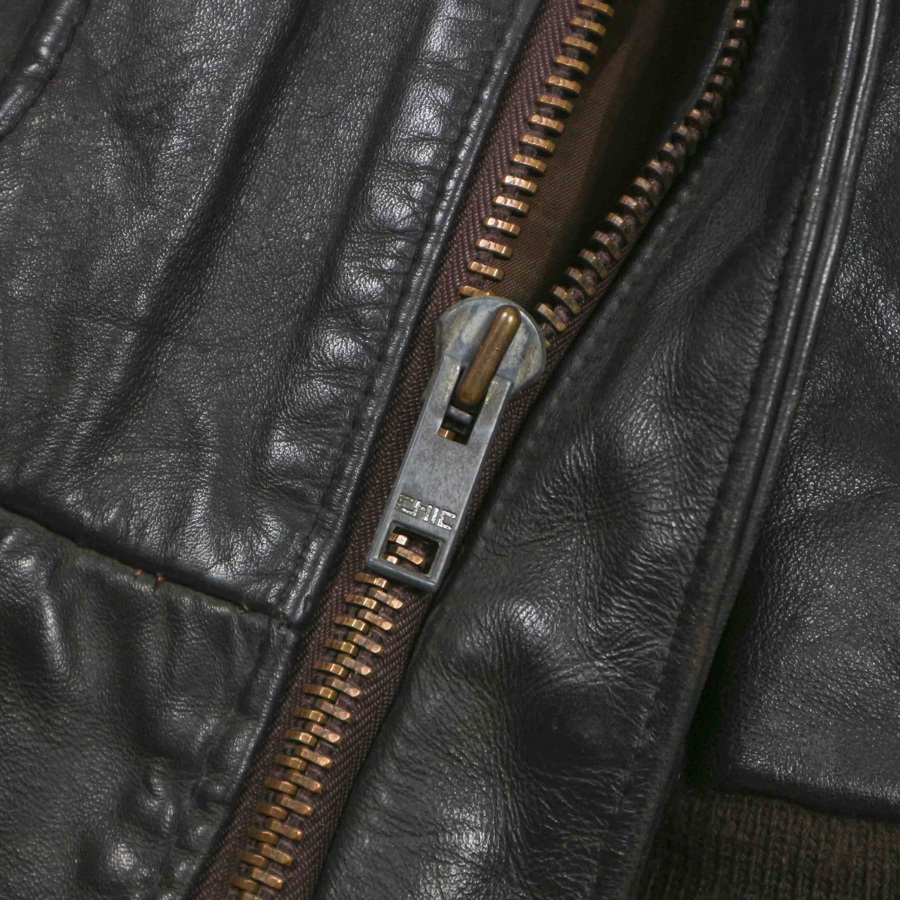 Vtg Schott USA Leather Bomber Jacket Size 2XL