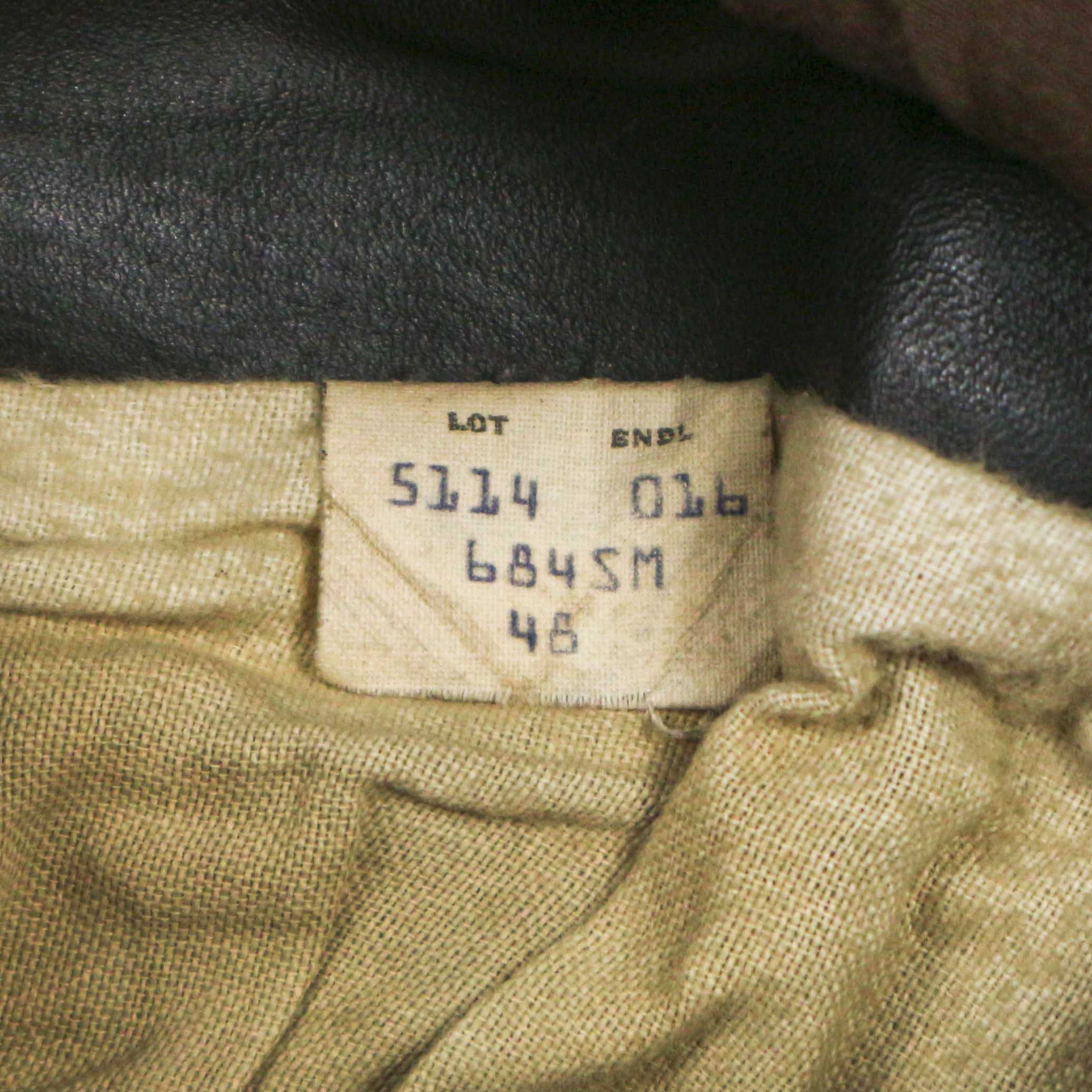 Vtg Schott USA Leather Bomber Jacket Size 2XL
